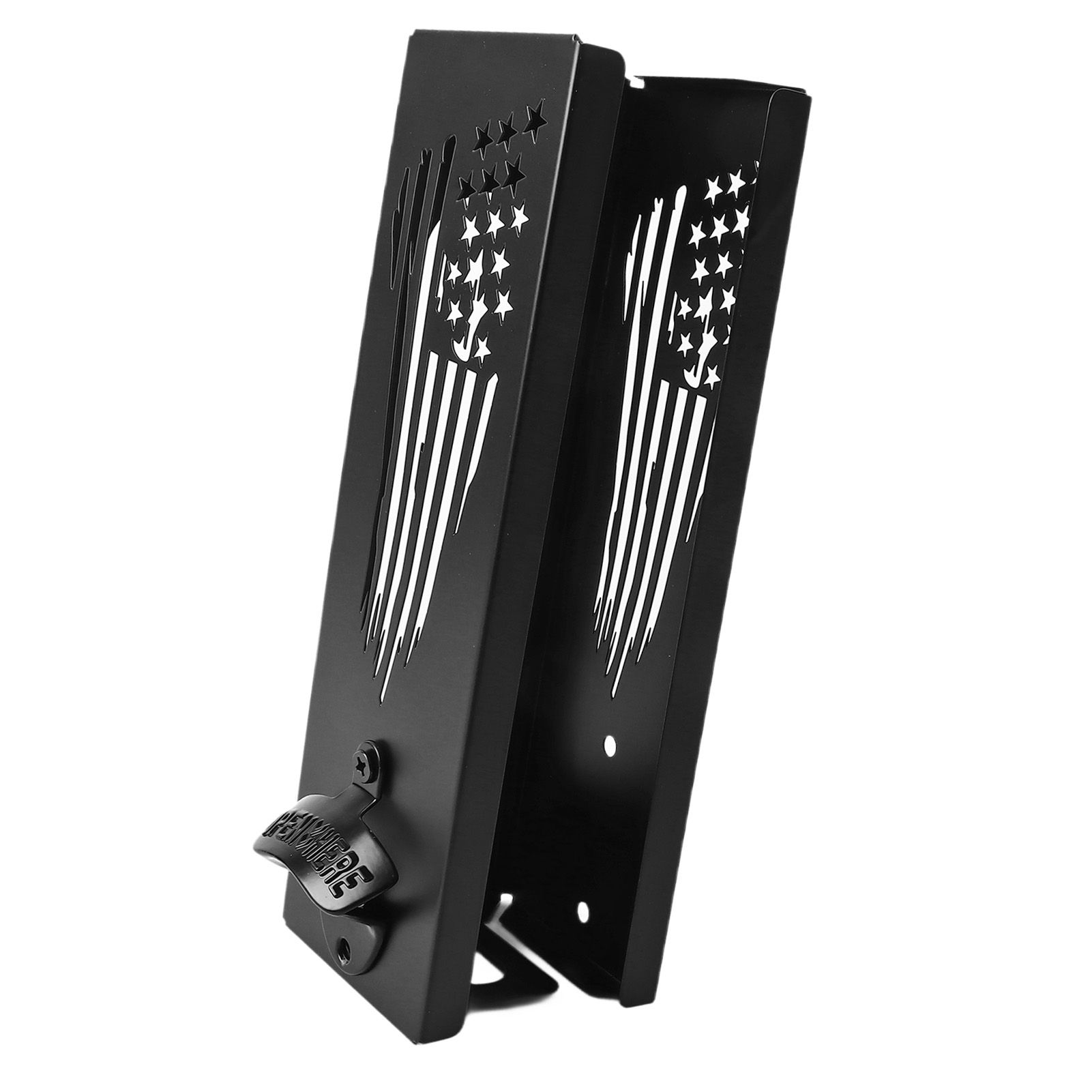 Can Cooler Holder with Bottle Opener Wall Mounted Can Cooler Holders 2 in 1 Metal Can Cooler Dispenser A - Image 7
