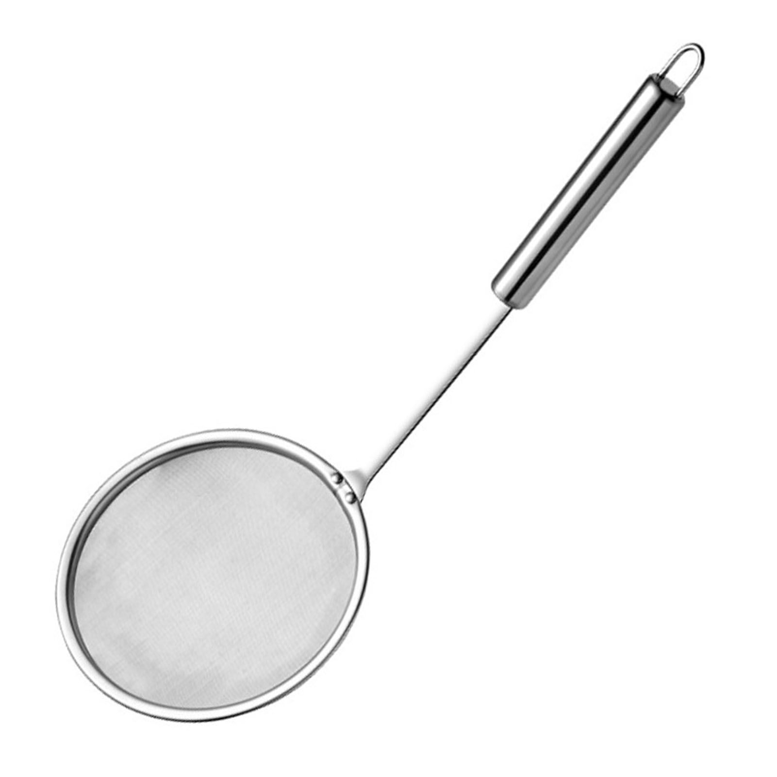 Skimmer Spoon Fat Strainer Stainless Steel Fine Mesh Long Handle Hot Pot Skimmer for Grease Foam Kitchen L - Image 1