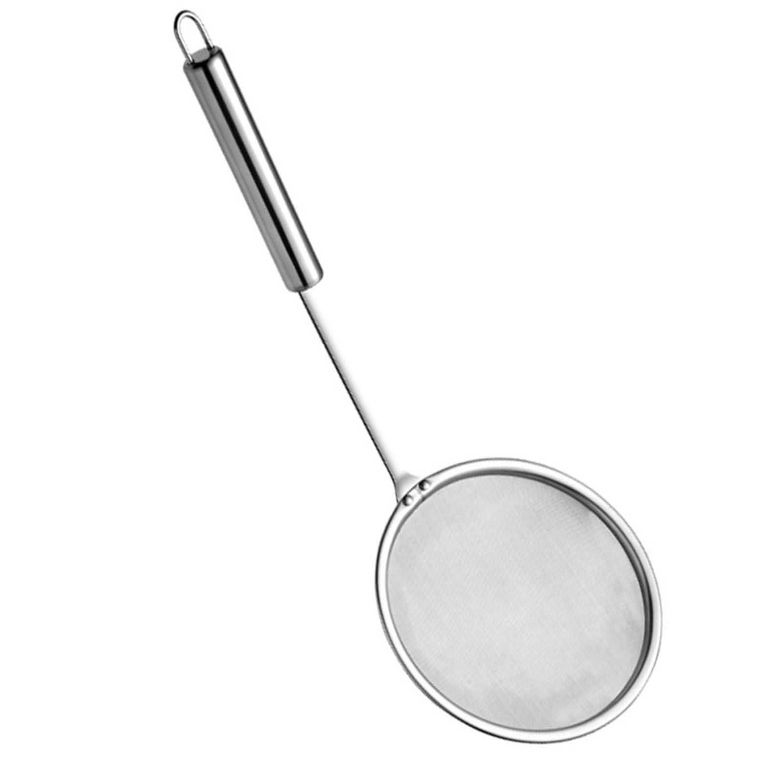 Skimmer Spoon Fat Strainer Stainless Steel Fine Mesh Long Handle Hot Pot Skimmer for Grease Foam Kitchen L - Image 2