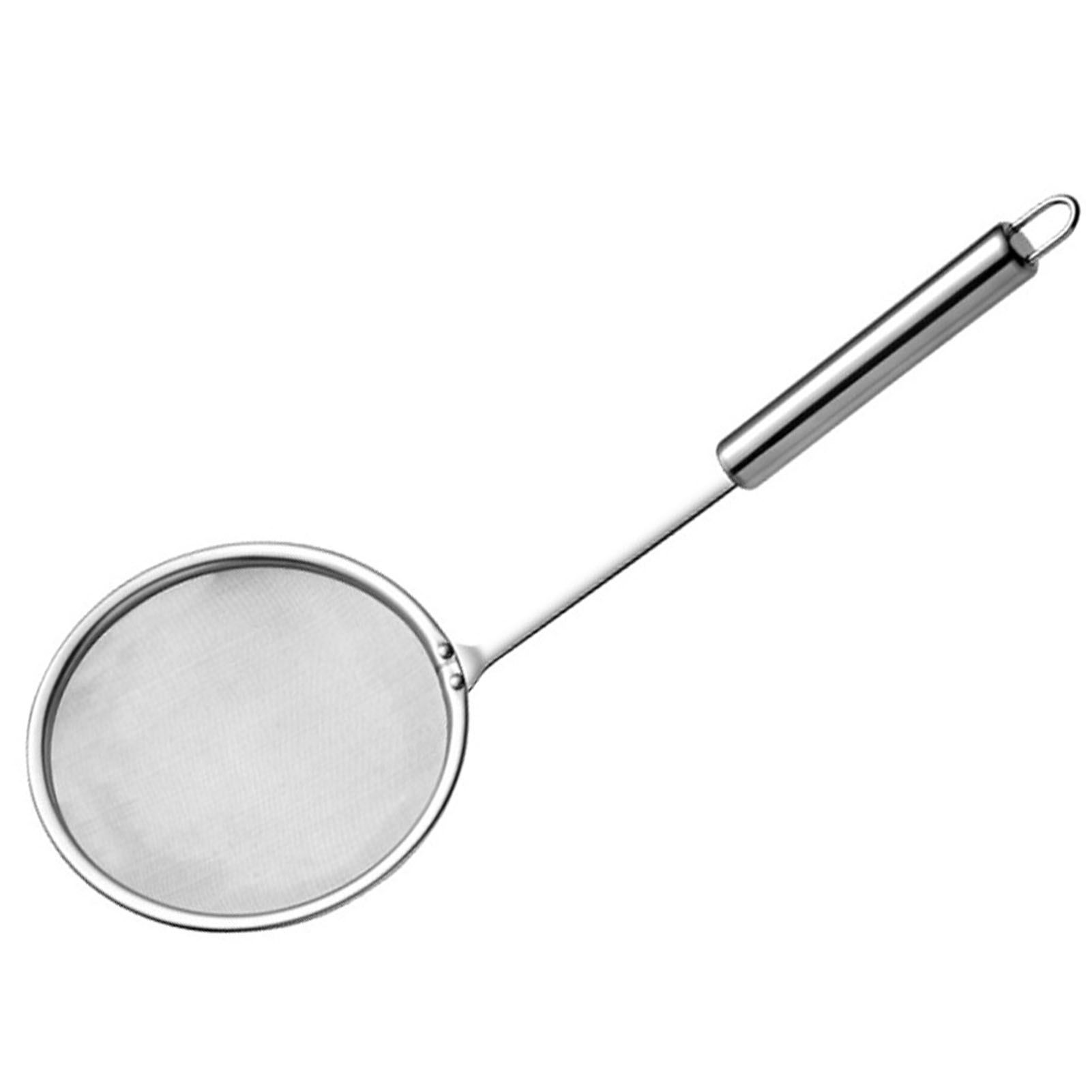 Skimmer Spoon Fat Strainer Stainless Steel Fine Mesh Long Handle Hot Pot Skimmer for Grease Foam Kitchen L - Image 3