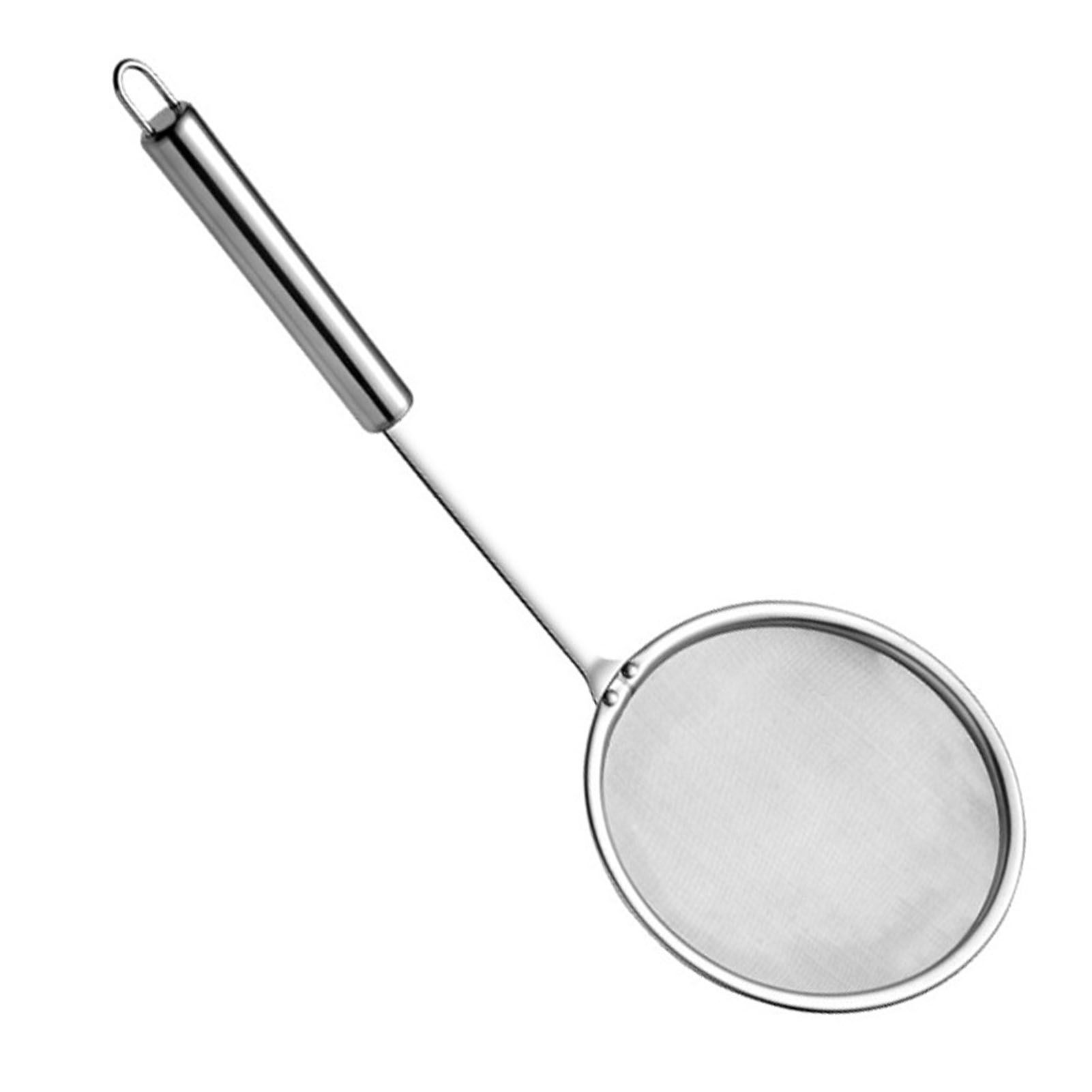 Skimmer Spoon Fat Strainer Stainless Steel Fine Mesh Long Handle Hot Pot Skimmer for Grease Foam Kitchen L - Image 4