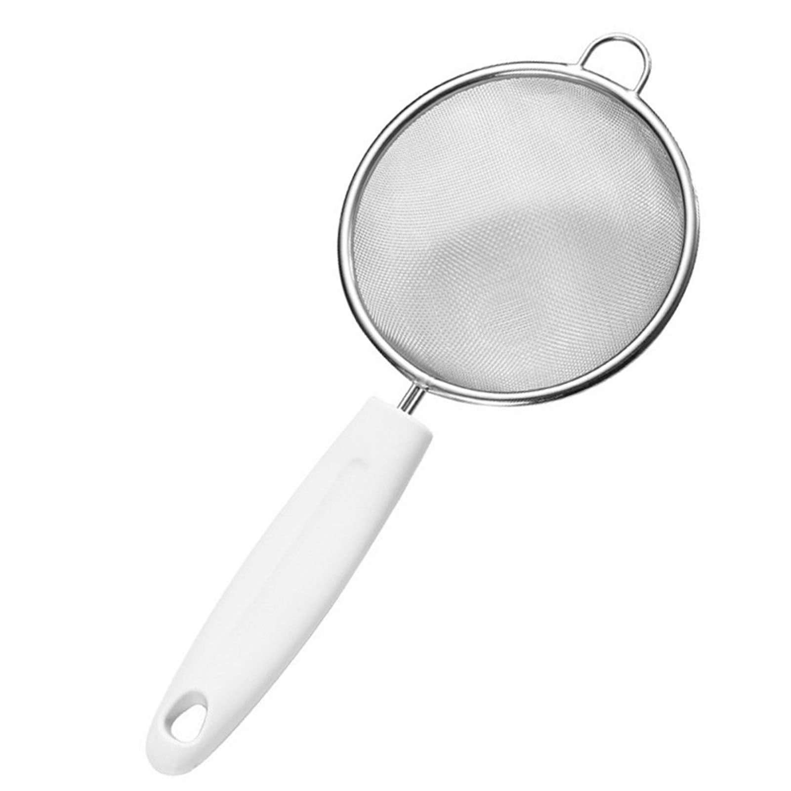 Fine Mesh Skimmer Spoon Stainless Steel Fine Mesh Food Strainer Kitchen Frying Tool for Oil Filter Skimming Grease Foam Small - Image 1