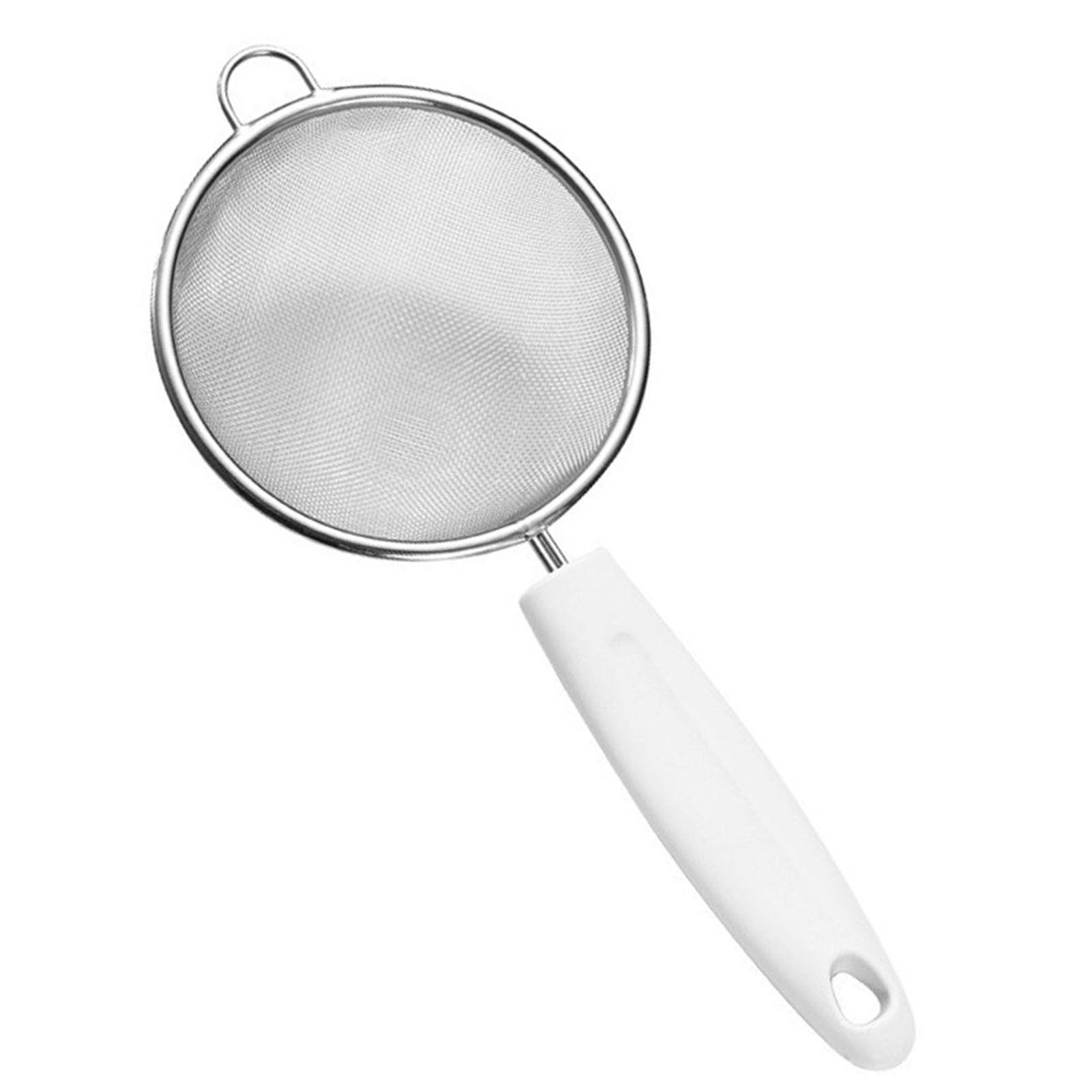 Fine Mesh Skimmer Spoon Stainless Steel Fine Mesh Food Strainer Kitchen Frying Tool for Oil Filter Skimming Grease Foam Small - Image 2