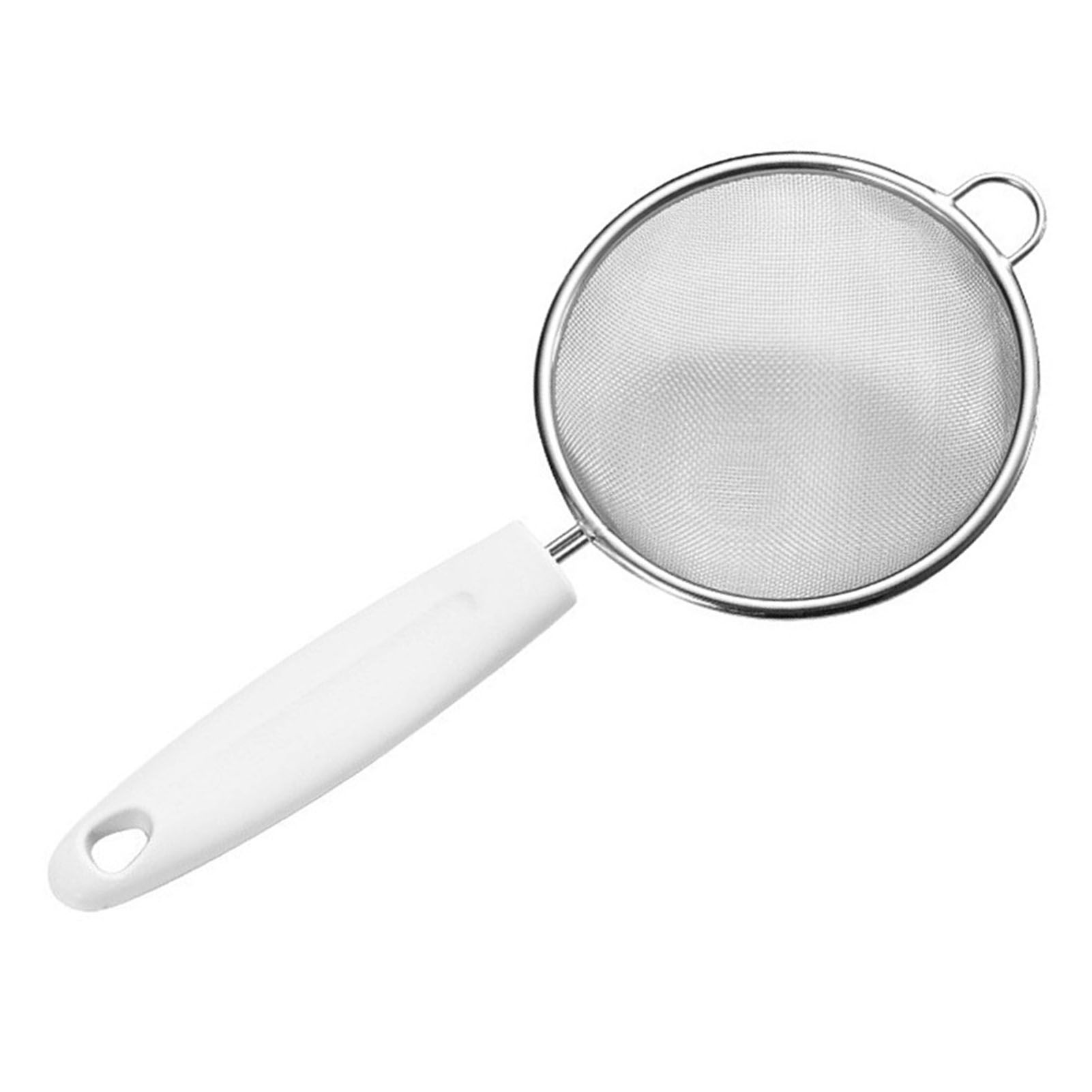 Fine Mesh Skimmer Spoon Stainless Steel Fine Mesh Food Strainer Kitchen Frying Tool for Oil Filter Skimming Grease Foam Small - Image 3