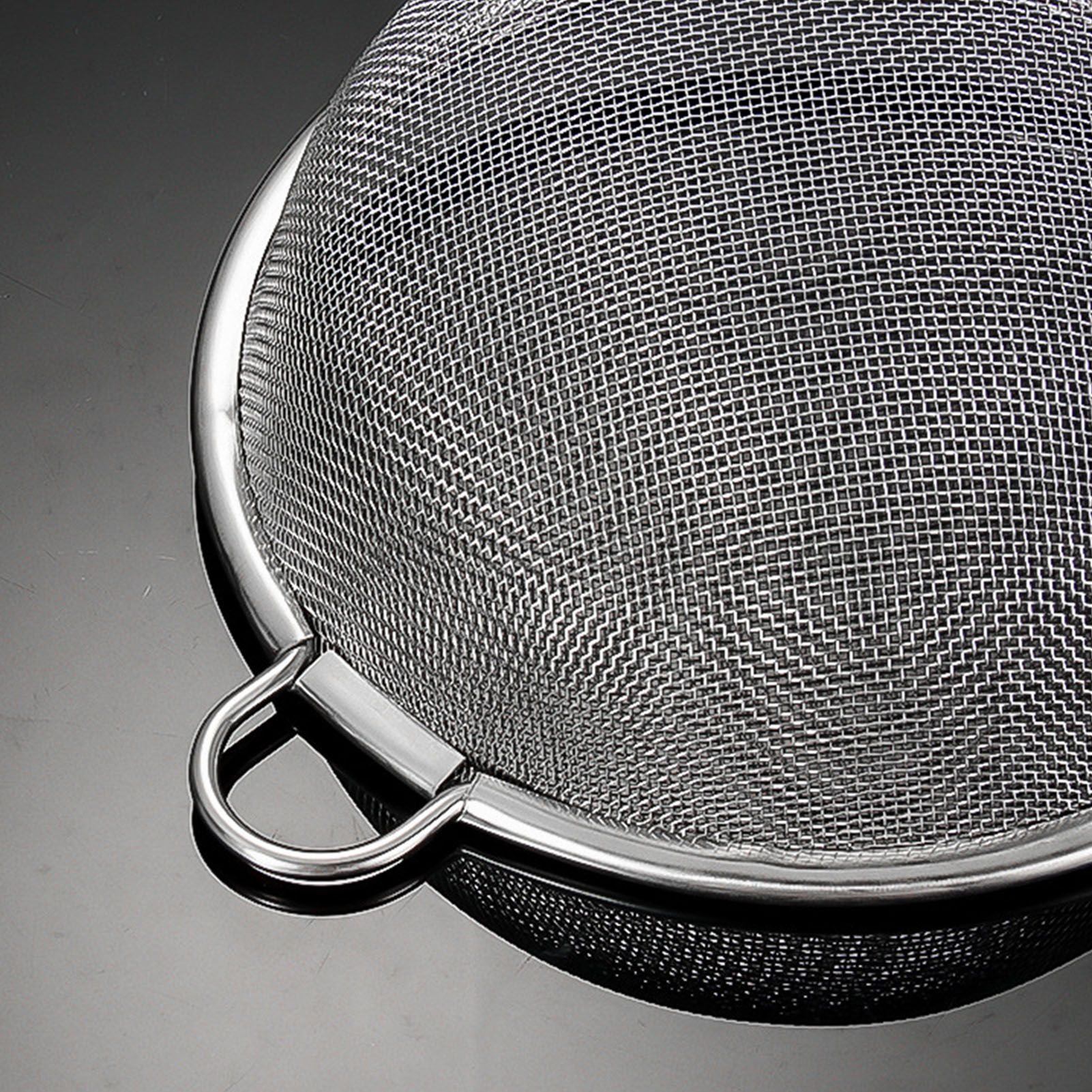 Fine Mesh Skimmer Spoon Stainless Steel Fine Mesh Food Strainer Kitchen Frying Tool for Oil Filter Skimming Grease Foam Small - Image 7