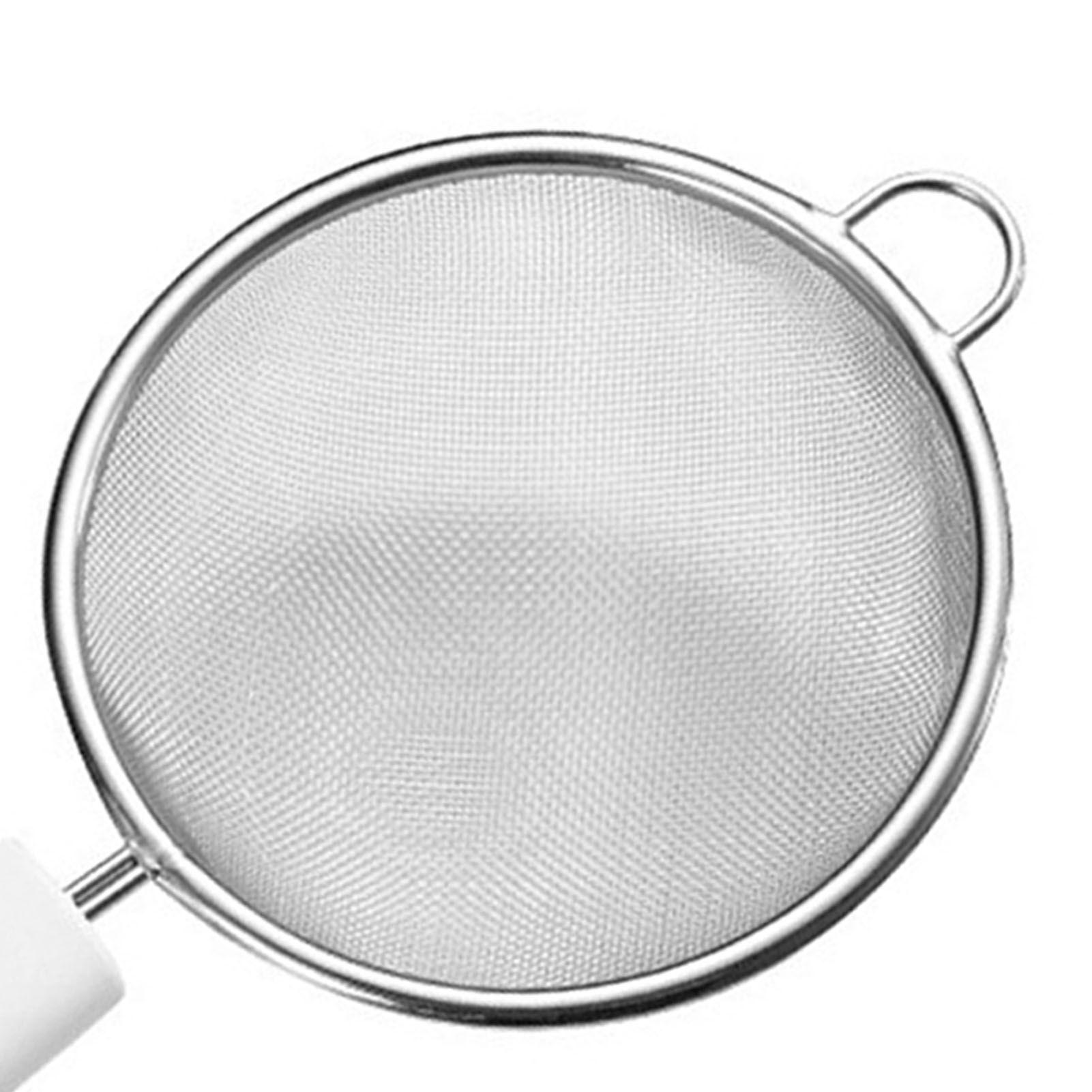 Fine Mesh Skimmer Spoon Stainless Steel Fine Mesh Food Strainer Kitchen Frying Tool for Oil Filter Skimming Grease Foam Small - Image 8