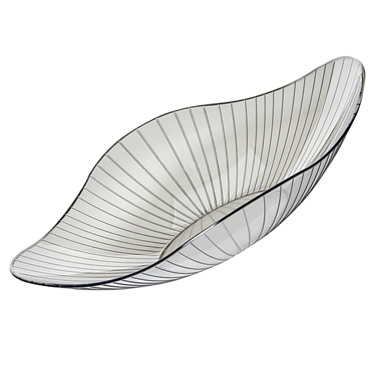 Transparent Grey Fruit Plate Large Plastic Serving Bowl Hand Made Candy Snack Bowl for Living Room Restaurant Party - Image 2