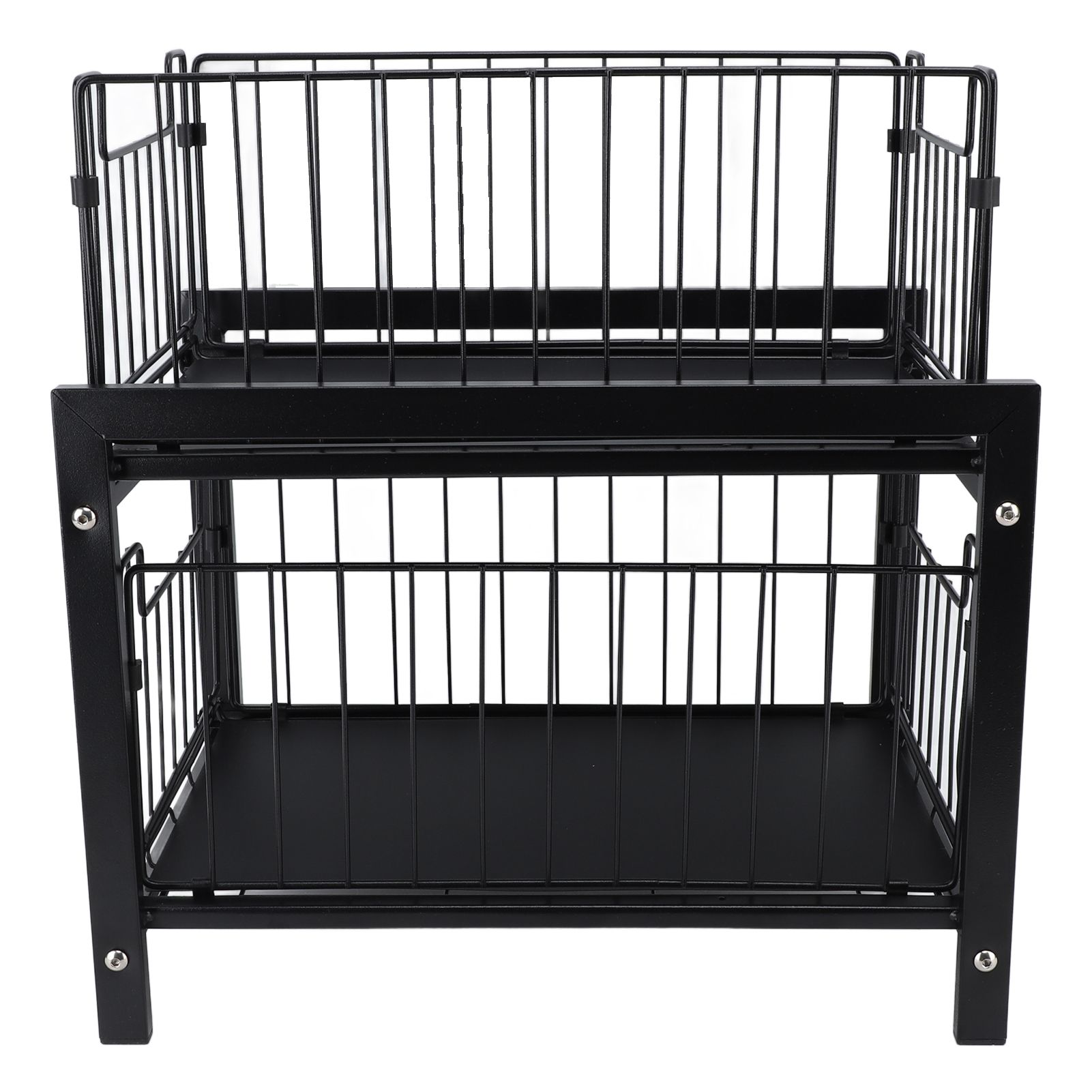 Under Sink Organizer Iron 2 Tier Pull Out Spice Rack Countertop Storage Shelf for Kitchen Bathroom Cabinet - Image 7