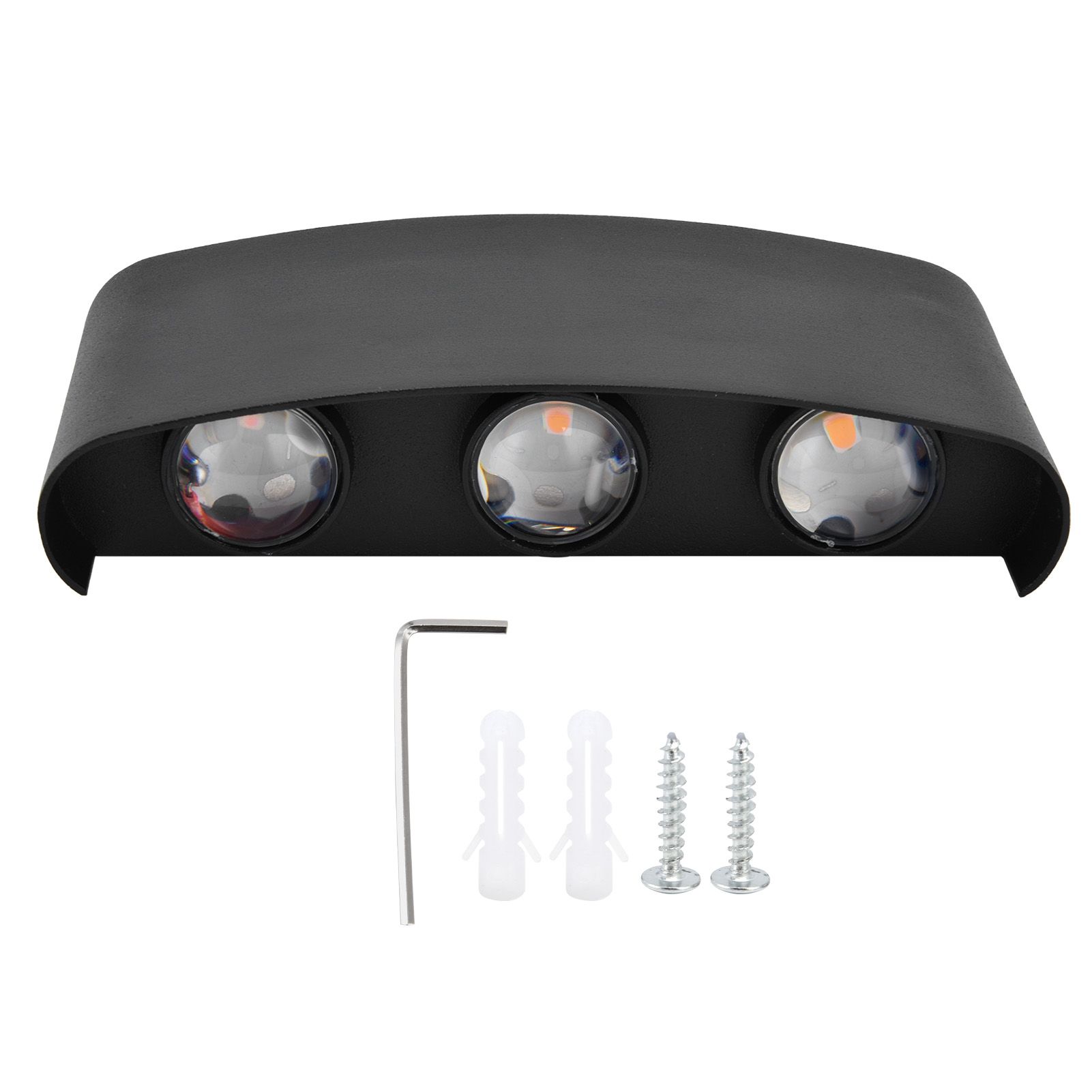 LED Wall Light Waterproof Decorative Background Wall Light Indoor and Outdoor 6W Warm White Light Wall Light 85‑265V - Image 1