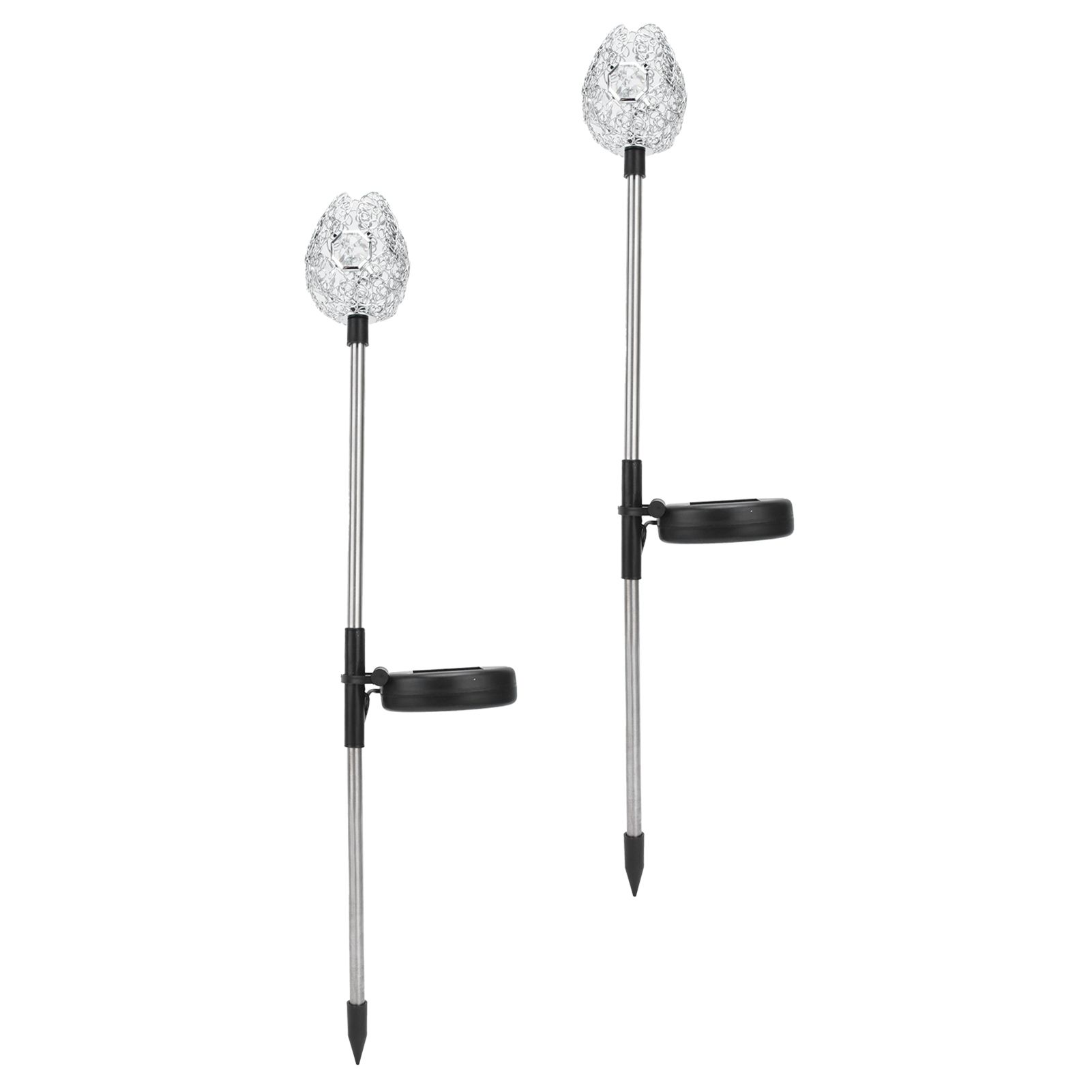 2PCS Solar Garden Light Waterproof Solar Powered Stake Lawn Lamp for Outdoor Courtyard Decor Warm Light - Image 7