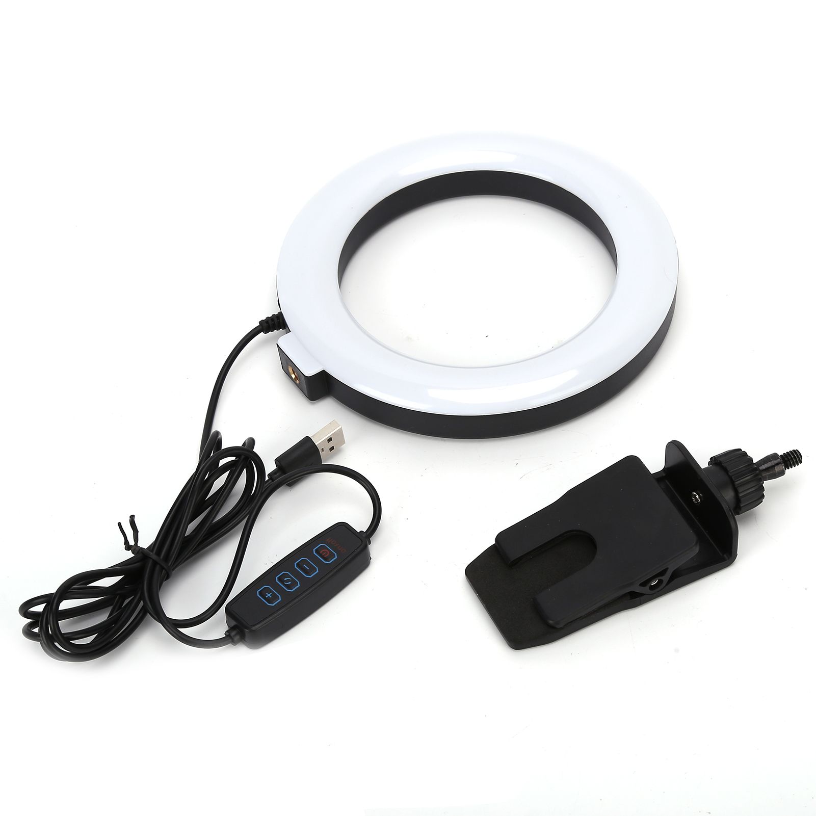 6in Adjustable Conference Video Fill Light USB Powered Fill Light Lamp for Media Meeting - Image 1