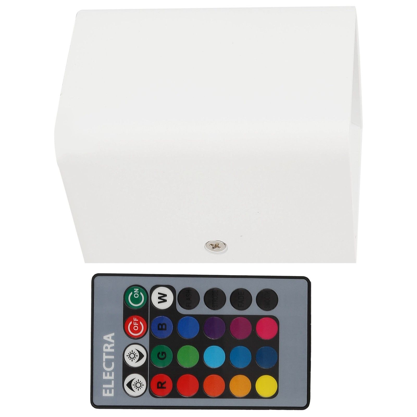 Wall Lamp RGBW Remote Control 5W Aluminum LED Wall Light for Bedroom Hallway StairsWhite Shell - Image 7