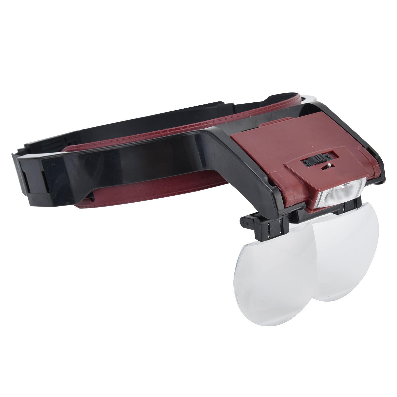 LED Head-mounted Jewelry Magnifying Glass Four Groups of Lenses Head-mounted Magnifier for Reading Painting Repairing Appreciating Jewelry - Image 3