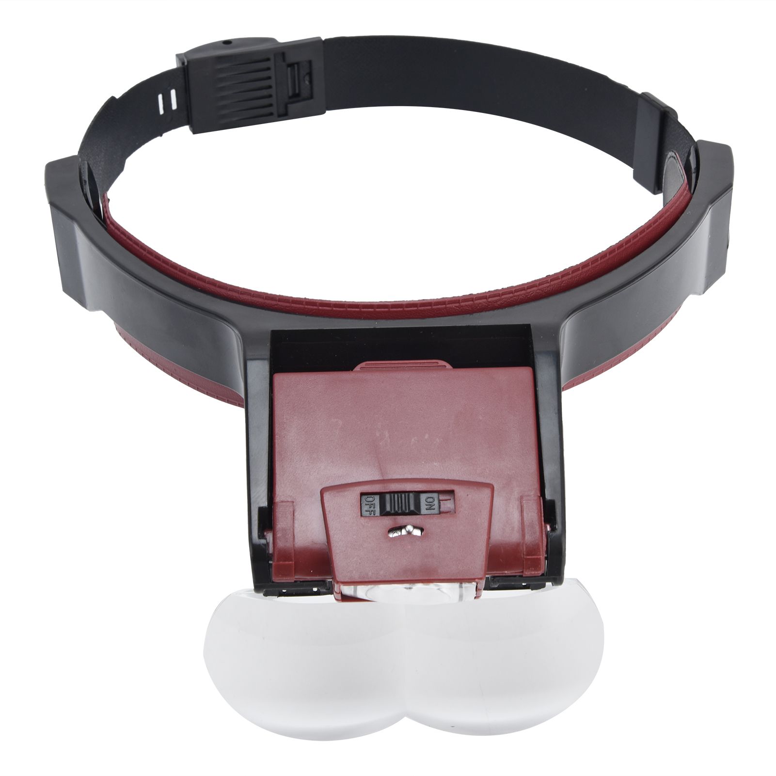 LED Head-mounted Jewelry Magnifying Glass Four Groups of Lenses Head-mounted Magnifier for Reading Painting Repairing Appreciating Jewelry - Image 4