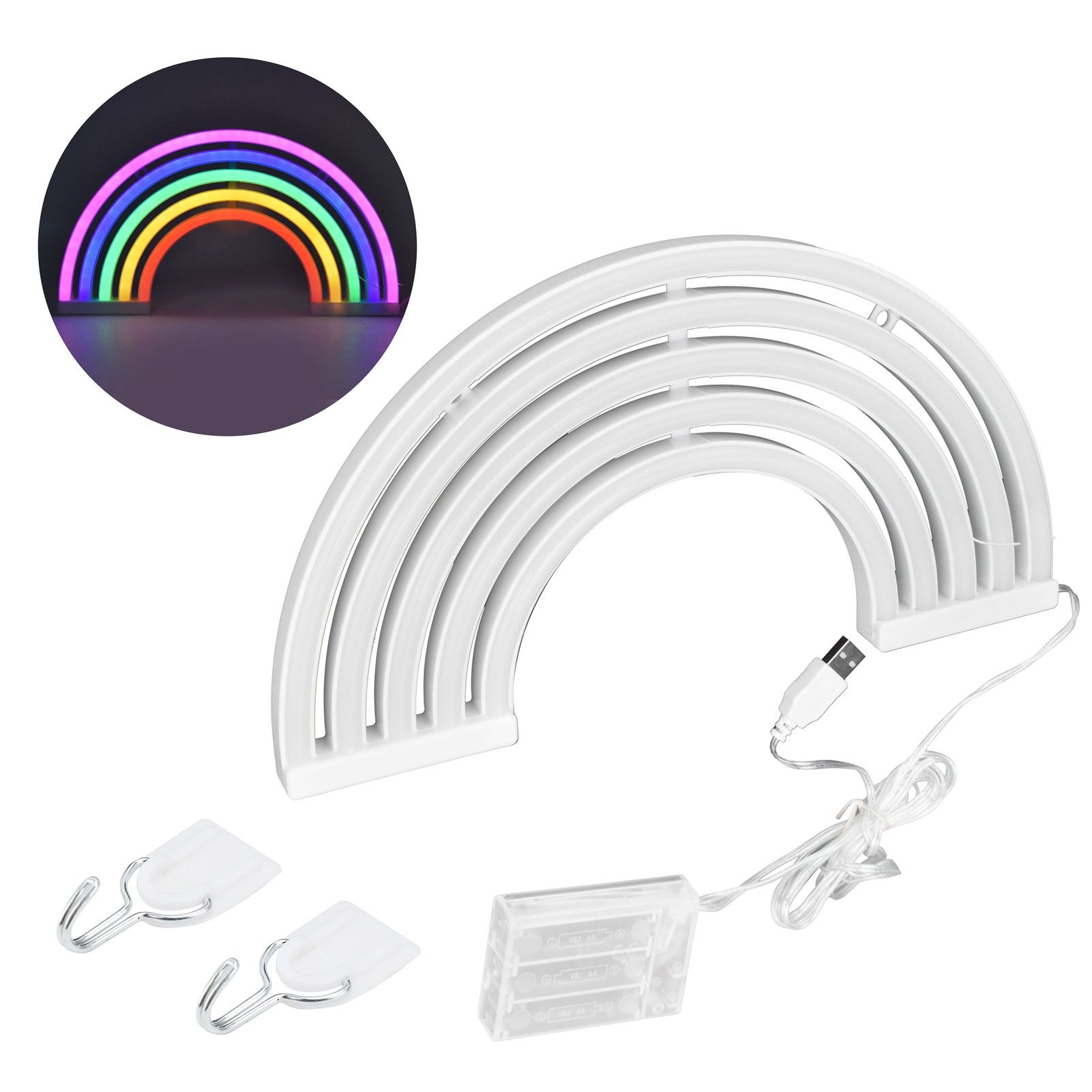 LED Neon Sign Lamp Colorful Wall Hanging Neon Night Light for Bedroom Kids Room Birthday Party - Image 1