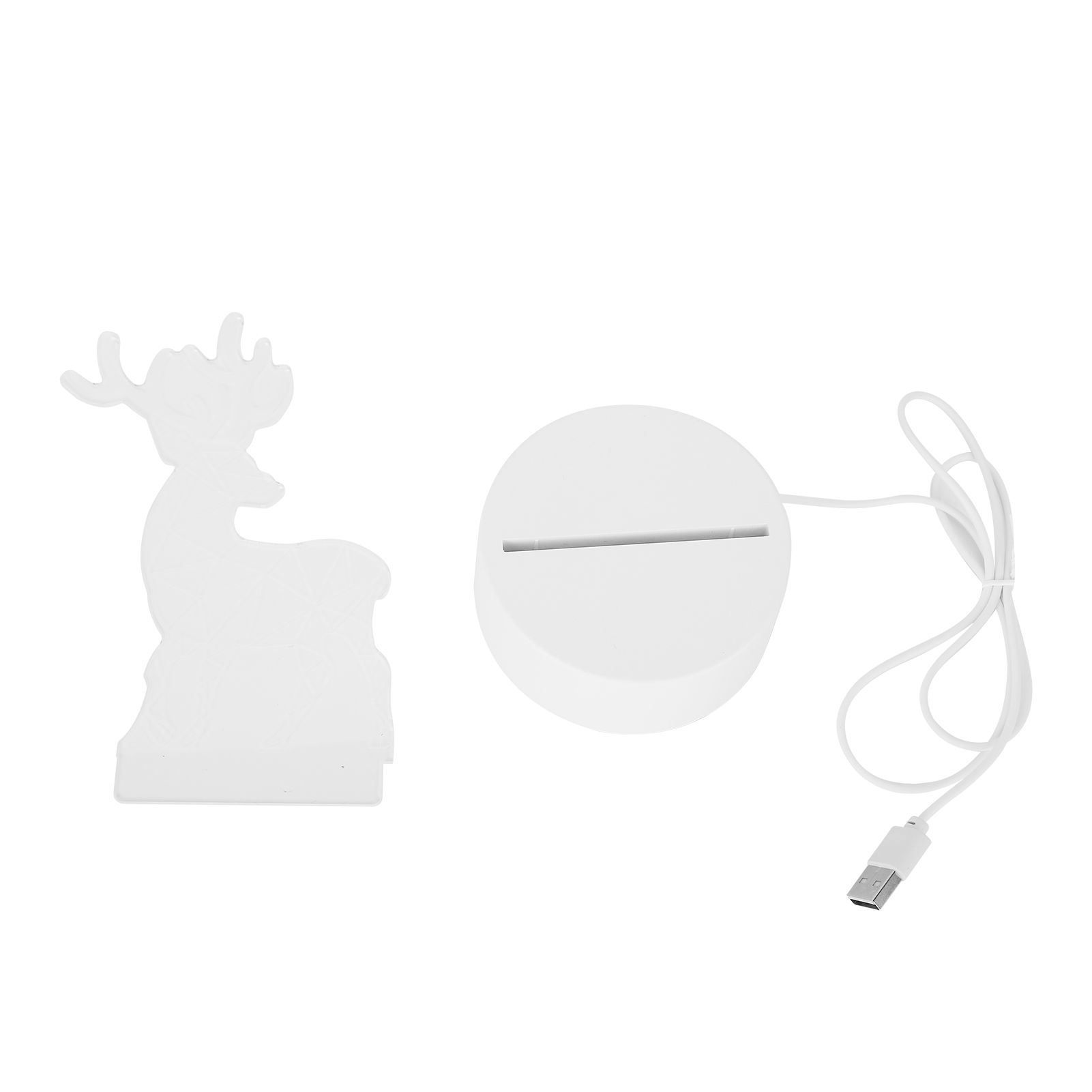 Night Lamp Three Dimensional Deer Table LED USB Night Light Bedroom Bedside Lamp for Halloween Christmas Children's Gifts - Image 1