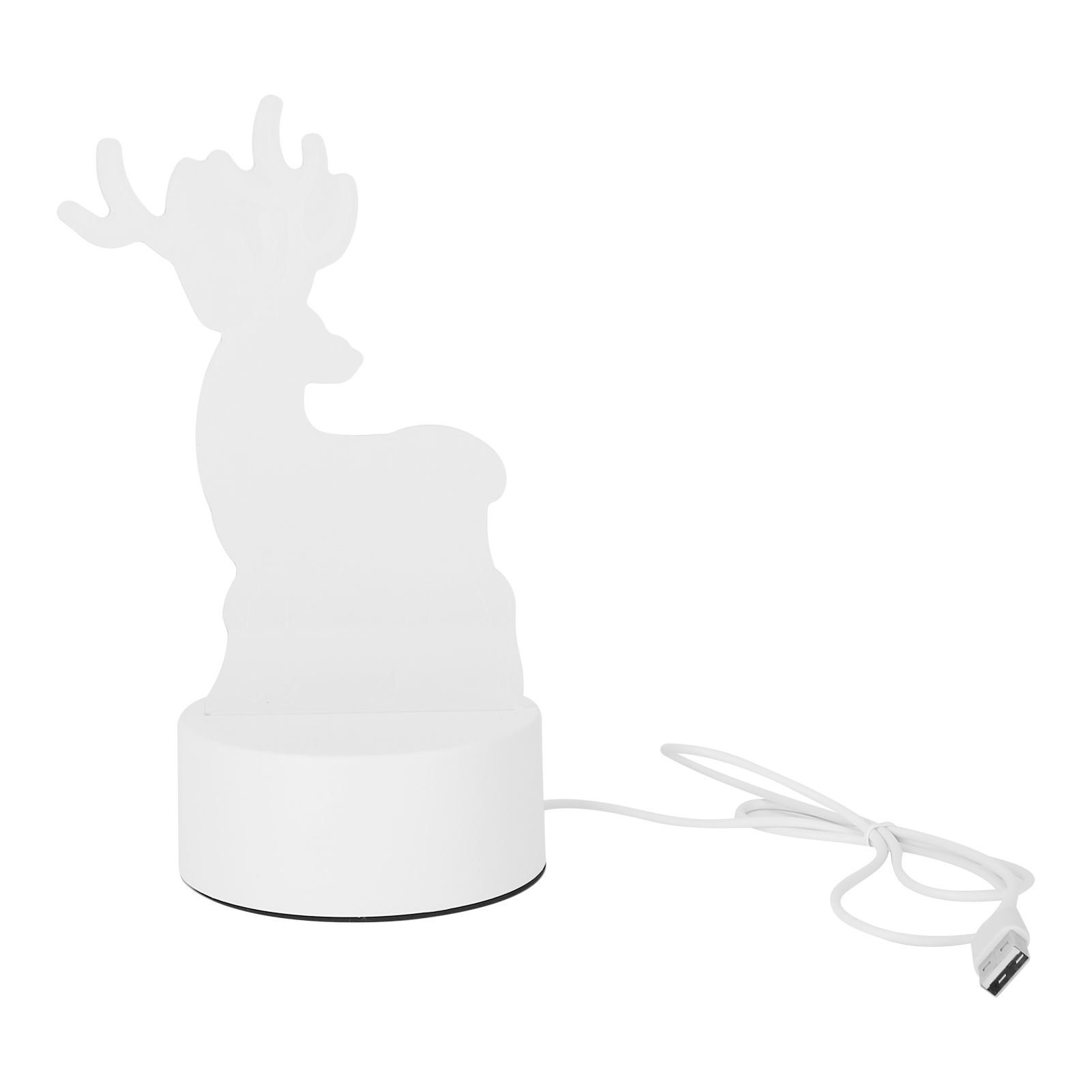 Night Lamp Three Dimensional Deer Table LED USB Night Light Bedroom Bedside Lamp for Halloween Christmas Children's Gifts - Image 2