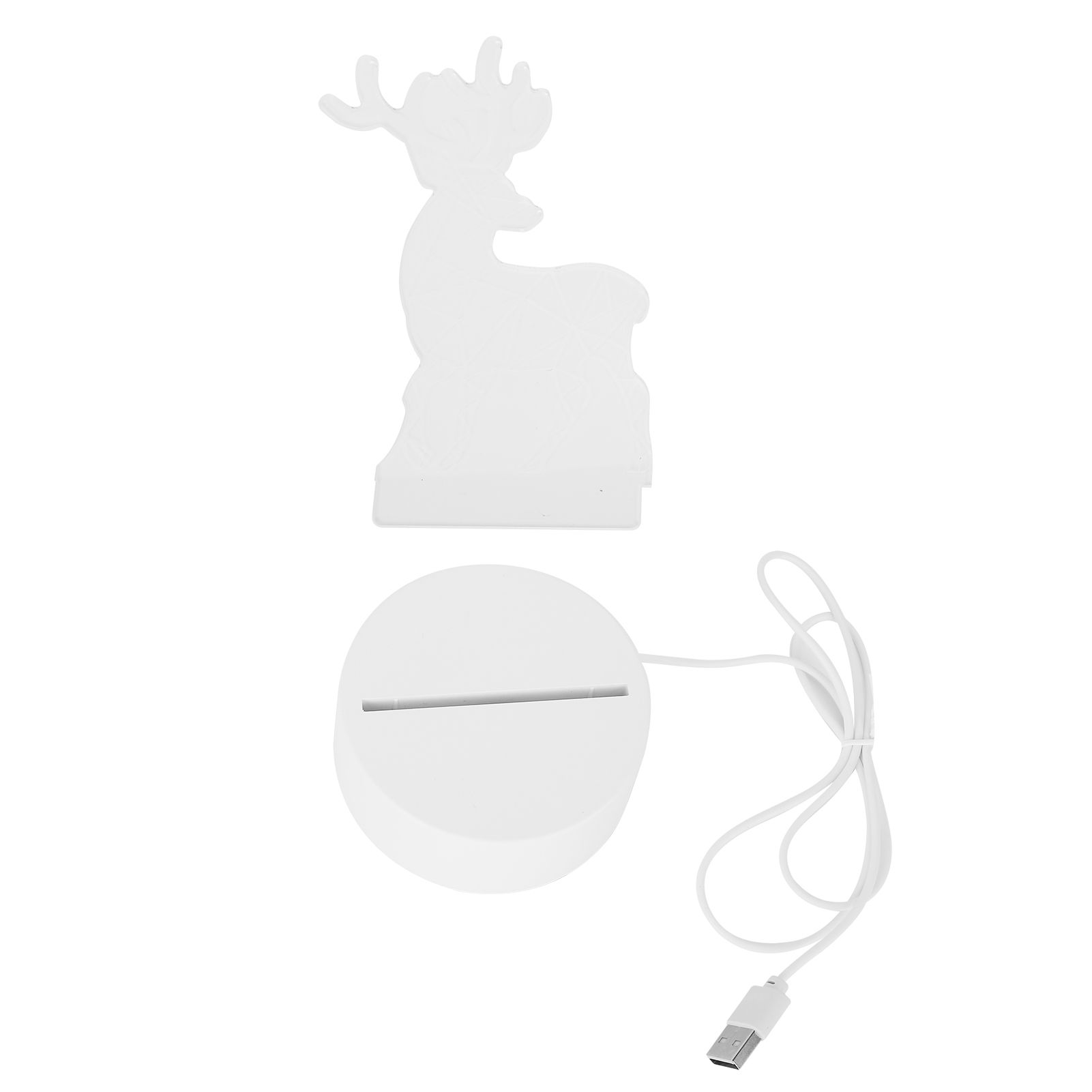 Night Lamp Three Dimensional Deer Table LED USB Night Light Bedroom Bedside Lamp for Halloween Christmas Children's Gifts - Image 4
