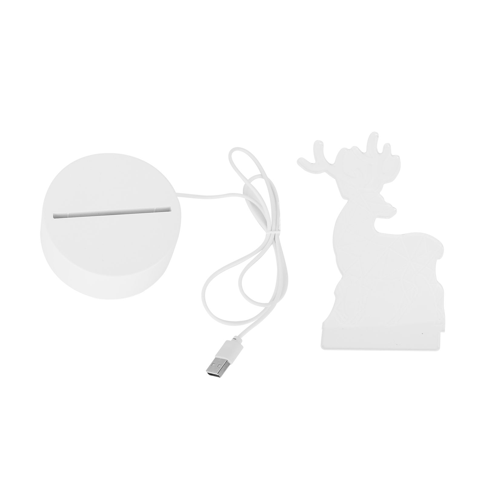 Night Lamp Three Dimensional Deer Table LED USB Night Light Bedroom Bedside Lamp for Halloween Christmas Children's Gifts - Image 5