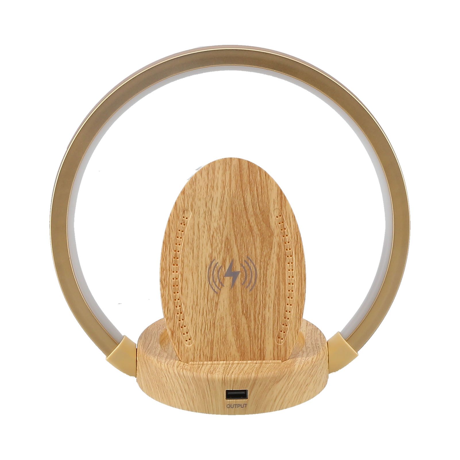 LED Wireless Charger Lamp with 3 Lighting Mode Eye‑Caring Reading Light for Bedroom HomeOval Style - Image 2
