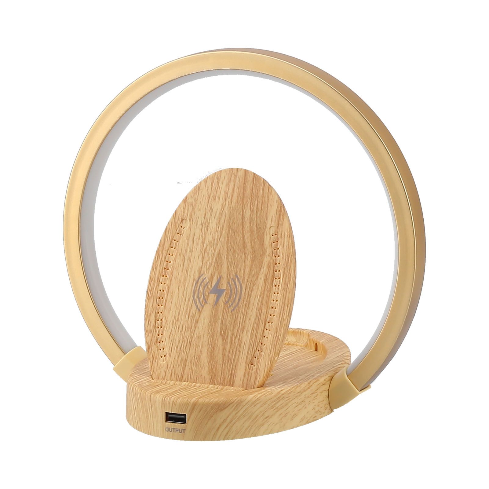 LED Wireless Charger Lamp with 3 Lighting Mode Eye‑Caring Reading Light for Bedroom HomeOval Style - Image 3