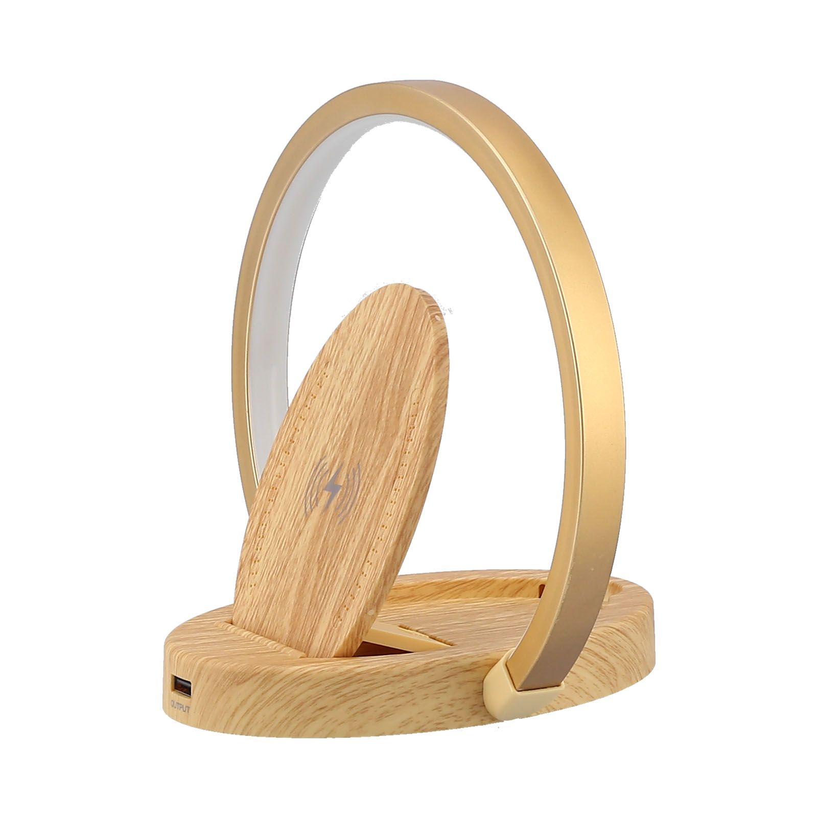 LED Wireless Charger Lamp with 3 Lighting Mode Eye‑Caring Reading Light for Bedroom HomeOval Style - Image 4