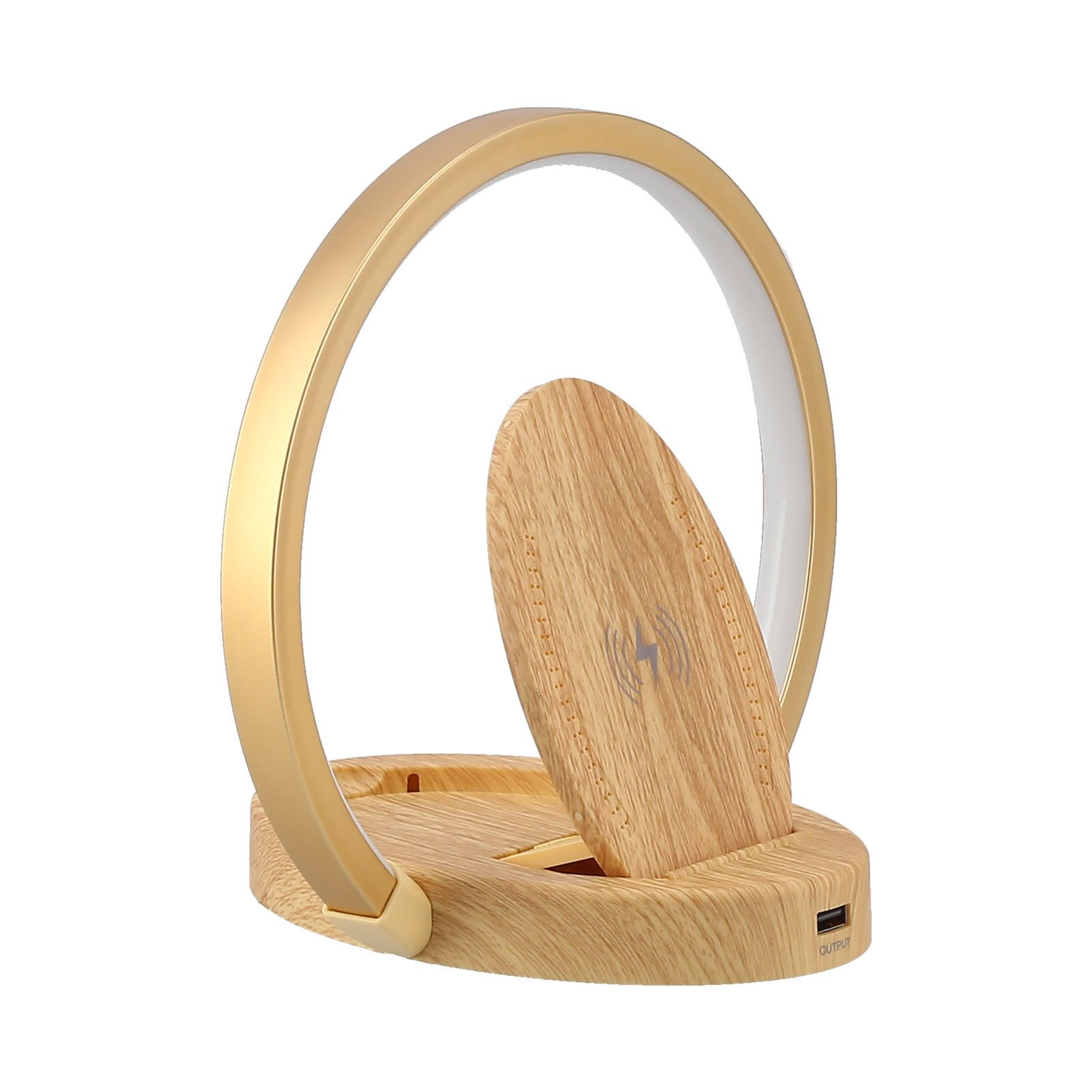 LED Wireless Charger Lamp with 3 Lighting Mode Eye‑Caring Reading Light for Bedroom HomeOval Style - Image 5