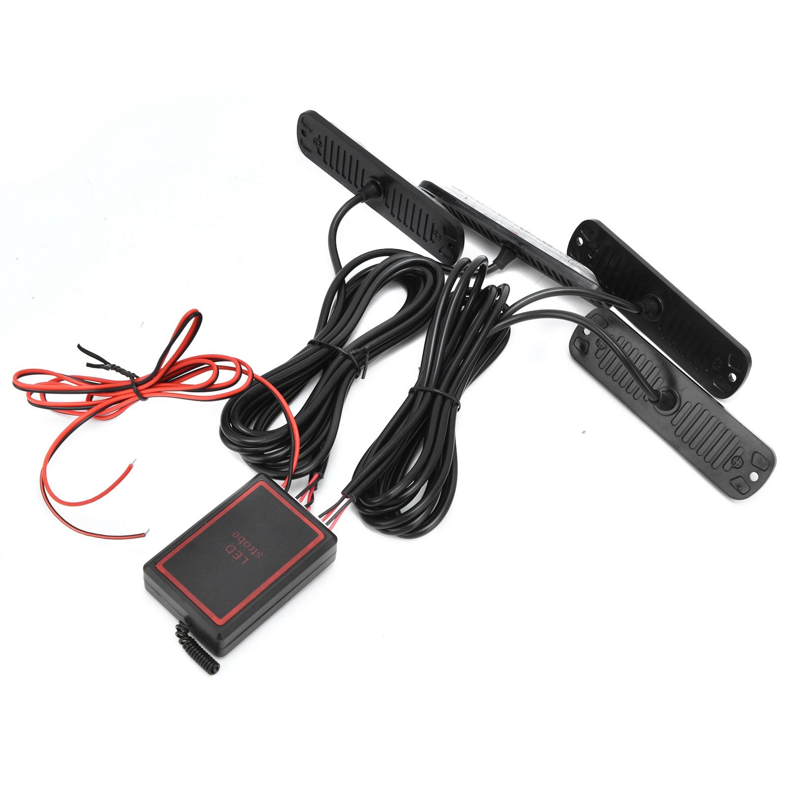 Car 4x6LED Sync Red Blue Strobe Flash Light LED Emergency Warning Lamp 12V with Remote Control - Image 4