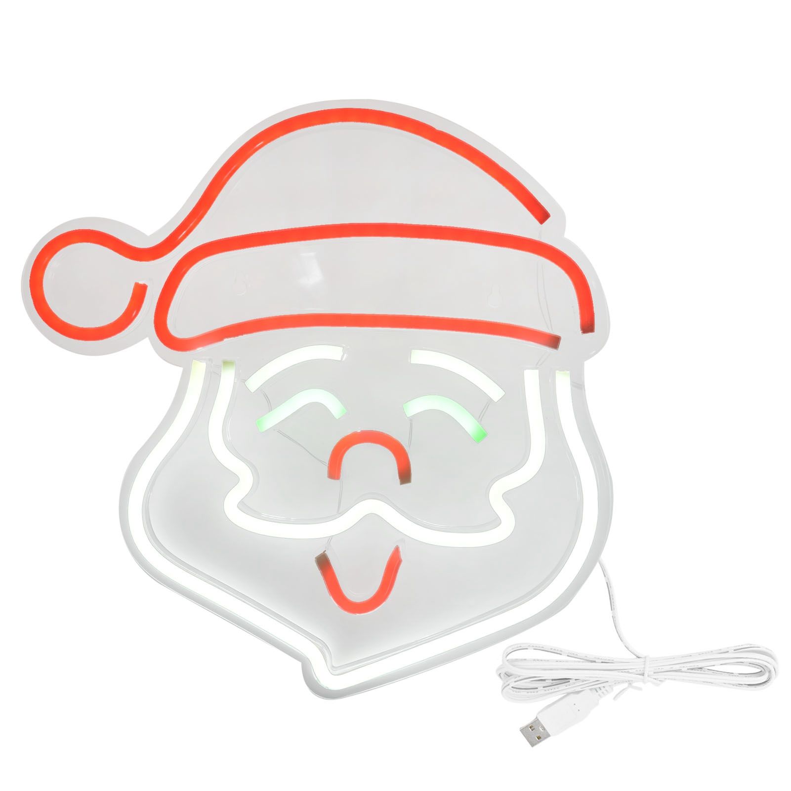LED Neon Light Santa Claus Sign Lamp Art Wall Decoration Light for Bedroom Party Birthday Bar Club - Image 1