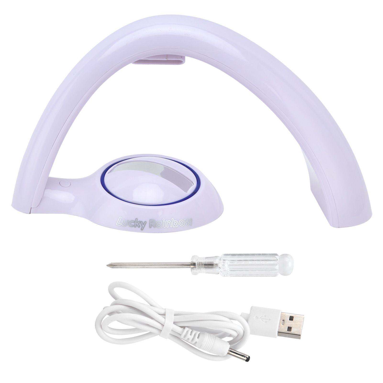 Rainbow Projection Lamp Colorful ColorChanging USB Power Supply Projector Light for Home Bedroom - Image 1