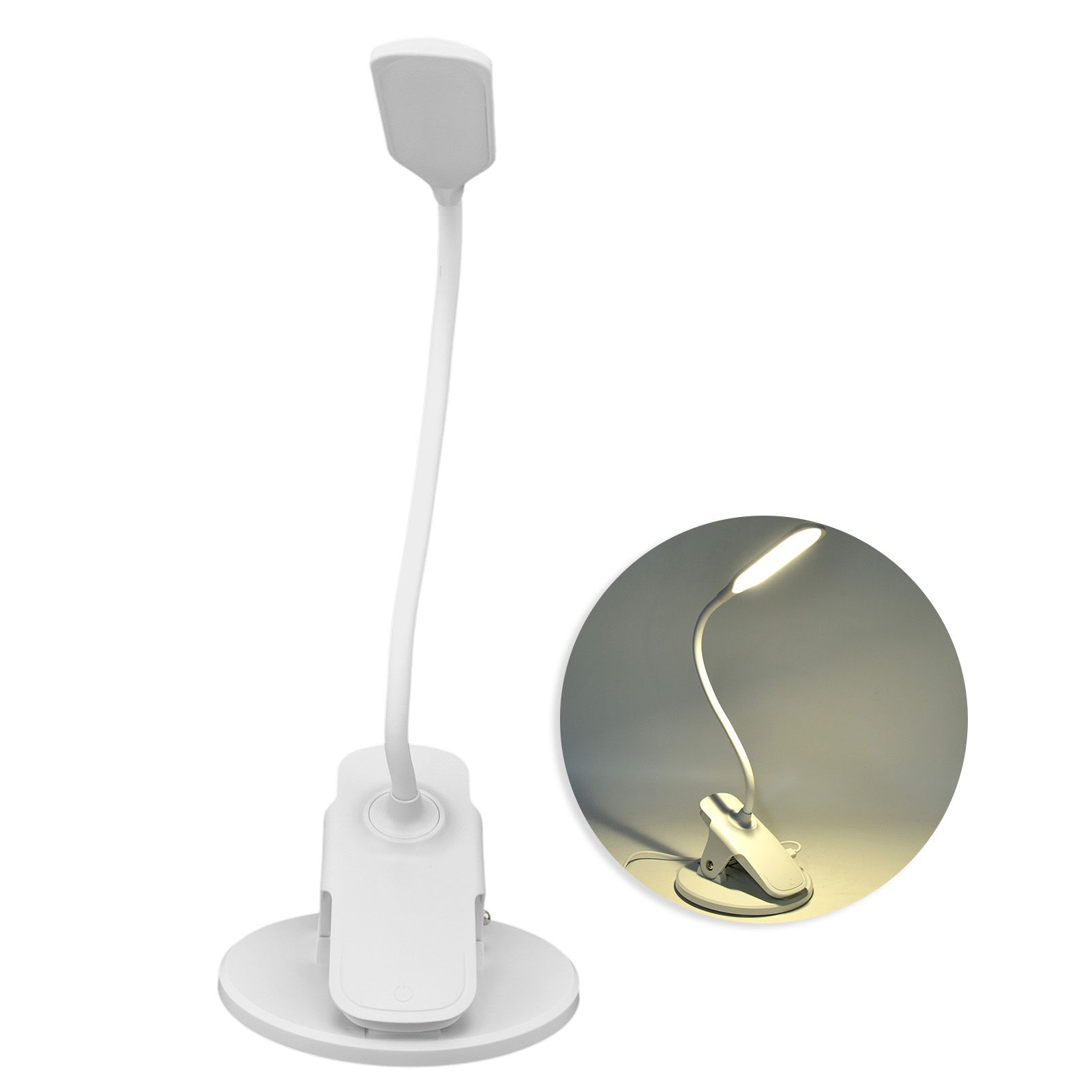 Intelligent Eye Caring Desk Lamp Folding Night Reading Lamp USB Powered Clip Desk Lamp Dorm Light - Image 7
