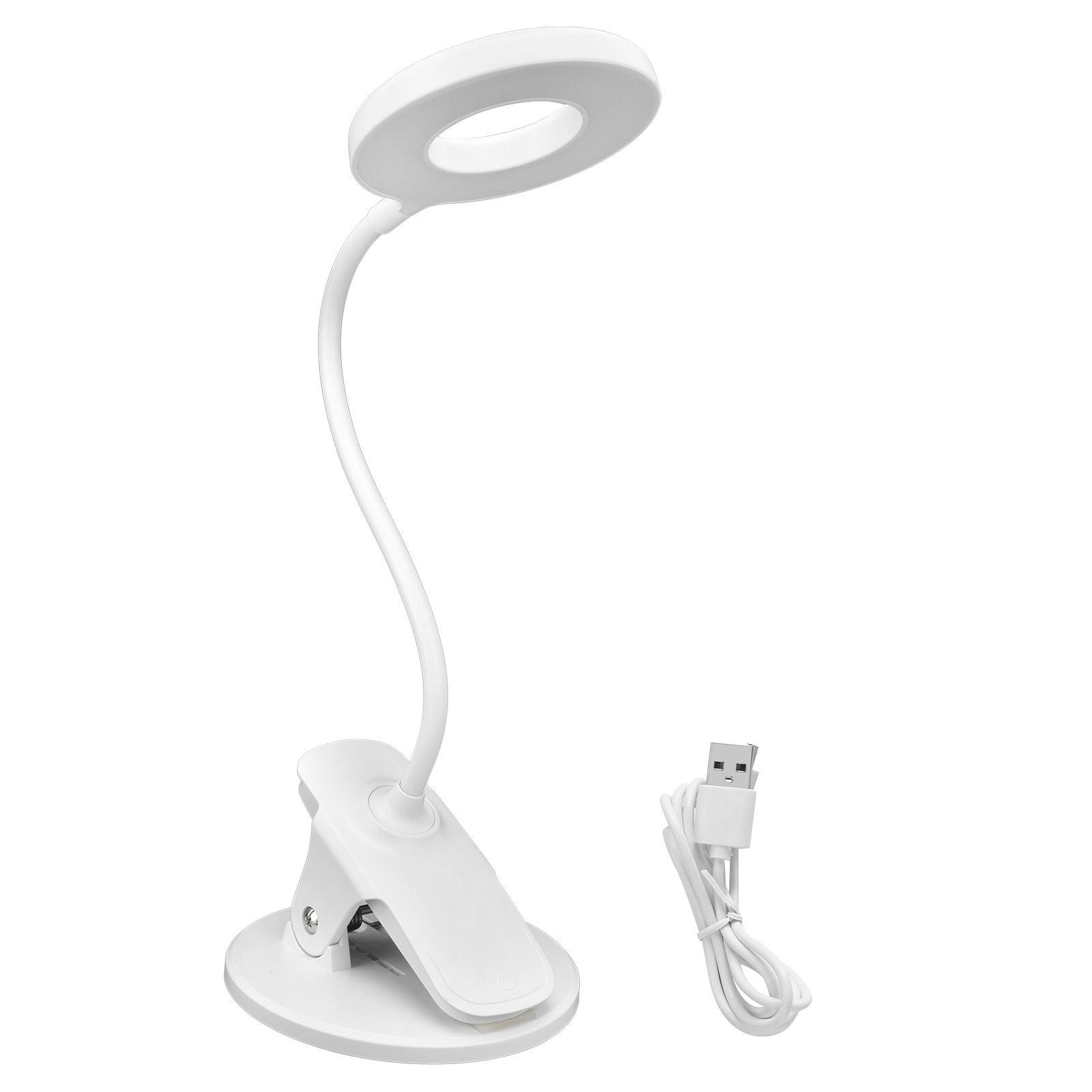 Intelligent Table Lamp Folding Reading Lamp USB Charging Book Light Clip Desk Lamp - Image 1
