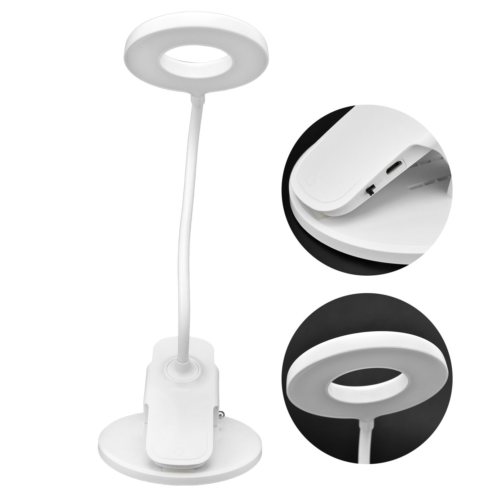 Intelligent Table Lamp Folding Reading Lamp USB Charging Book Light Clip Desk Lamp - Image 8