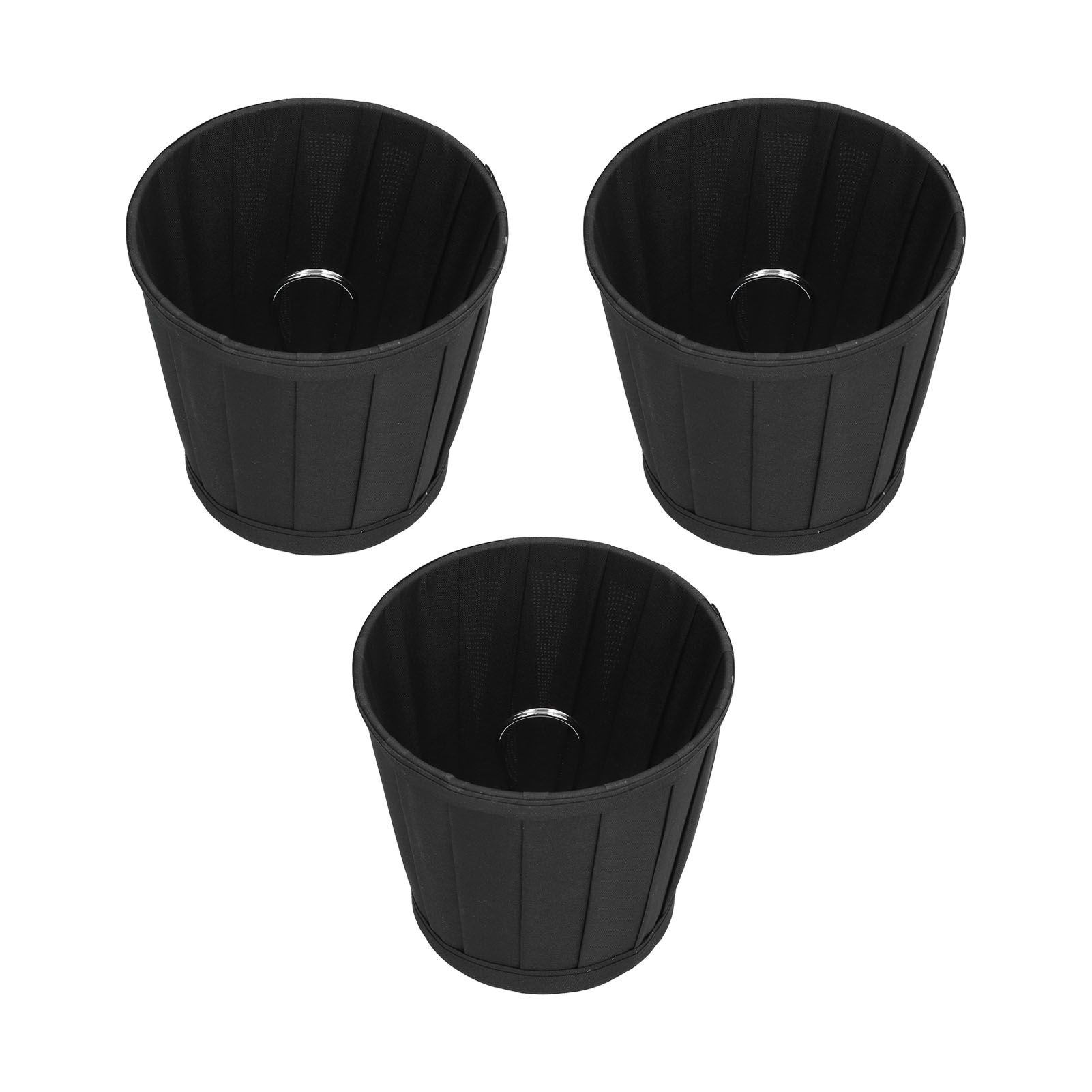 3PCS Cloth Lampshade E14 Clip On Fabric Lamp Cover for Chandelier Wall Lamp Office Home Decor(Black ) - Image 4