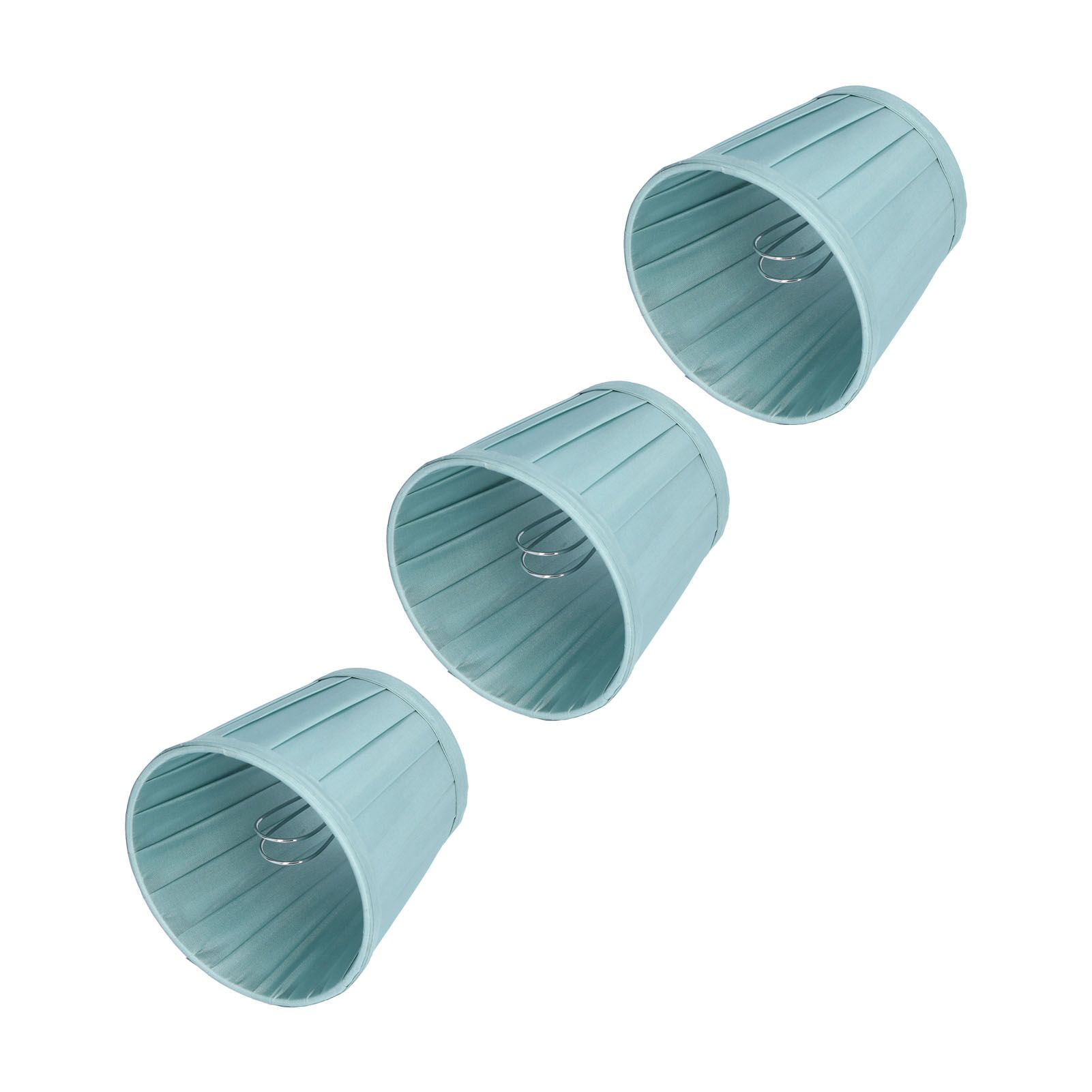 3PCS Cloth Lampshade E14 Clip On Fabric Lamp Cover for Chandelier Wall Lamp Office Home Decor(Dark Green ) - Image 4