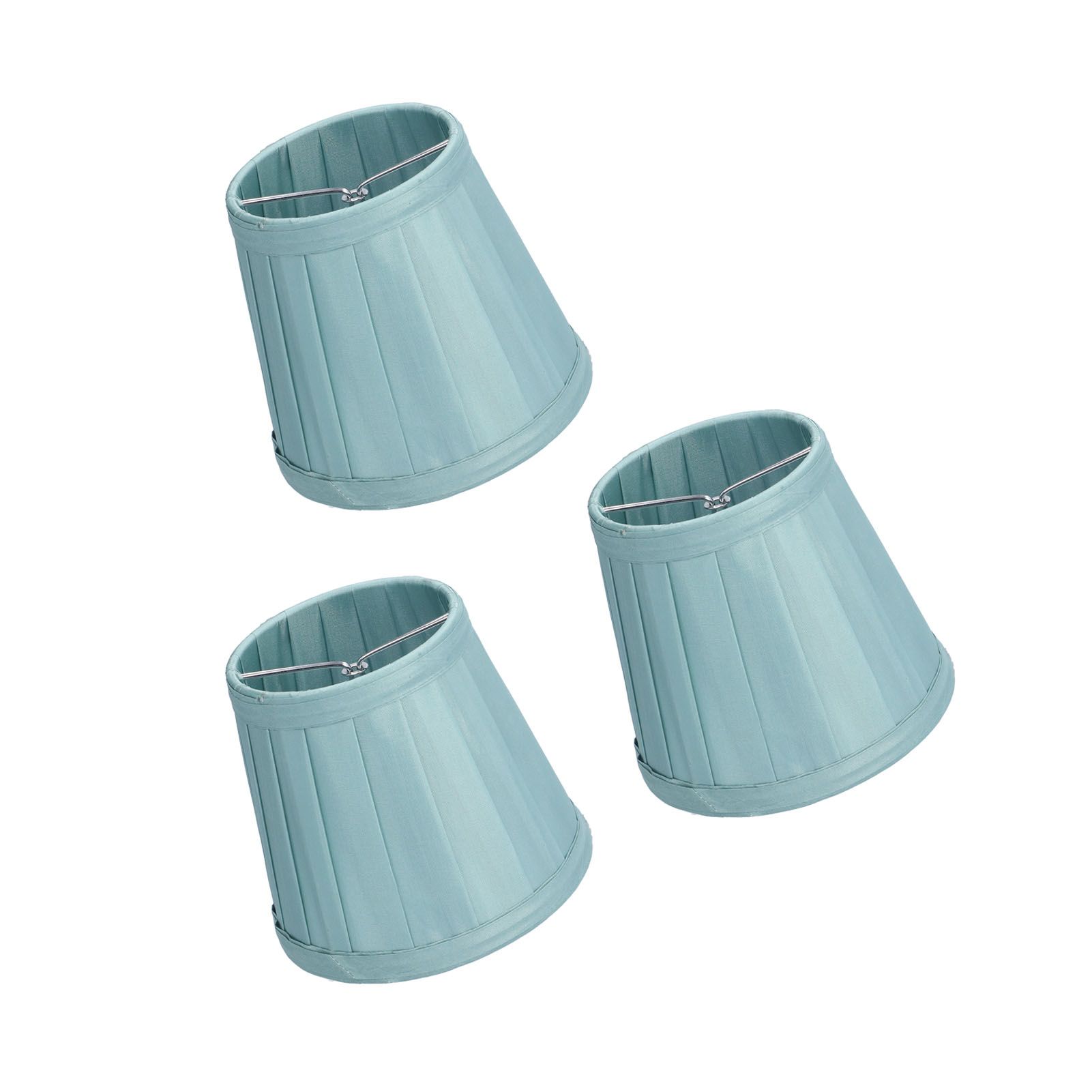 3PCS Cloth Lampshade E14 Clip On Fabric Lamp Cover for Chandelier Wall Lamp Office Home Decor(Dark Green ) - Image 7