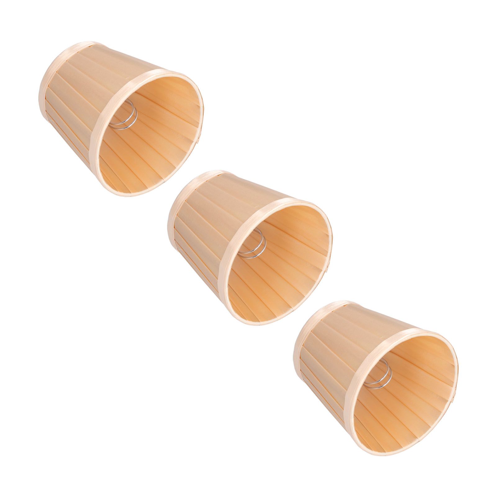 3PCS Cloth Lampshade E14 Clip On Fabric Lamp Cover for Chandelier Wall Lamp Office Home Decor(Light Gold ) - Image 2