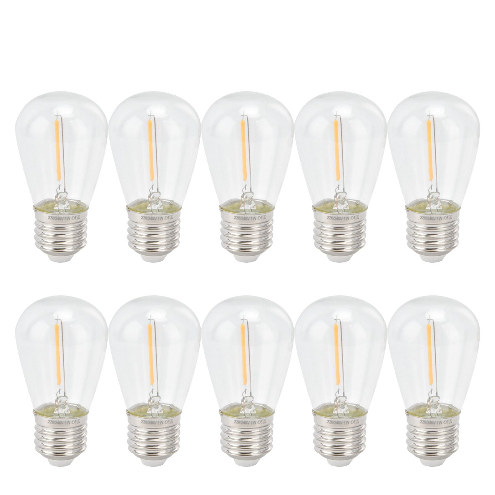 10pcs LED Bulbs Retro Cute Adjustable Energy Saving Antique Incandescent Bulb for Decorations - Image 1