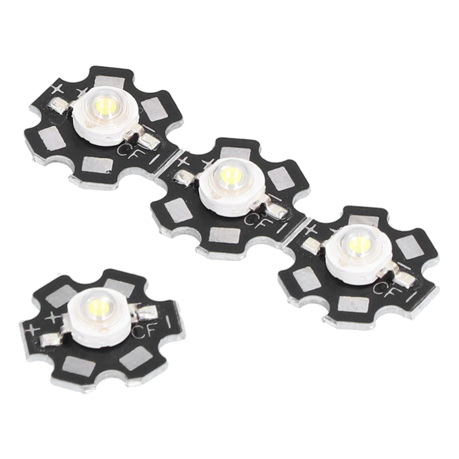 10PCS 1W LED Chip Highlight DIY Light Beads with Aluminum Base 6500k 90lm 20mm White Light - Image 3