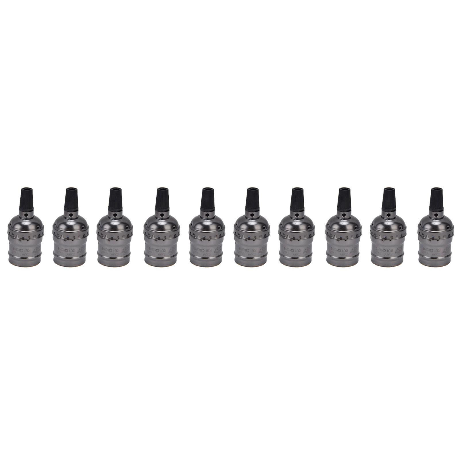 10Pcs Retro Lamp Holder Durable Elegant Aluminum Ceiling Bulb Socket for E26 E27 Bulb - Image 2