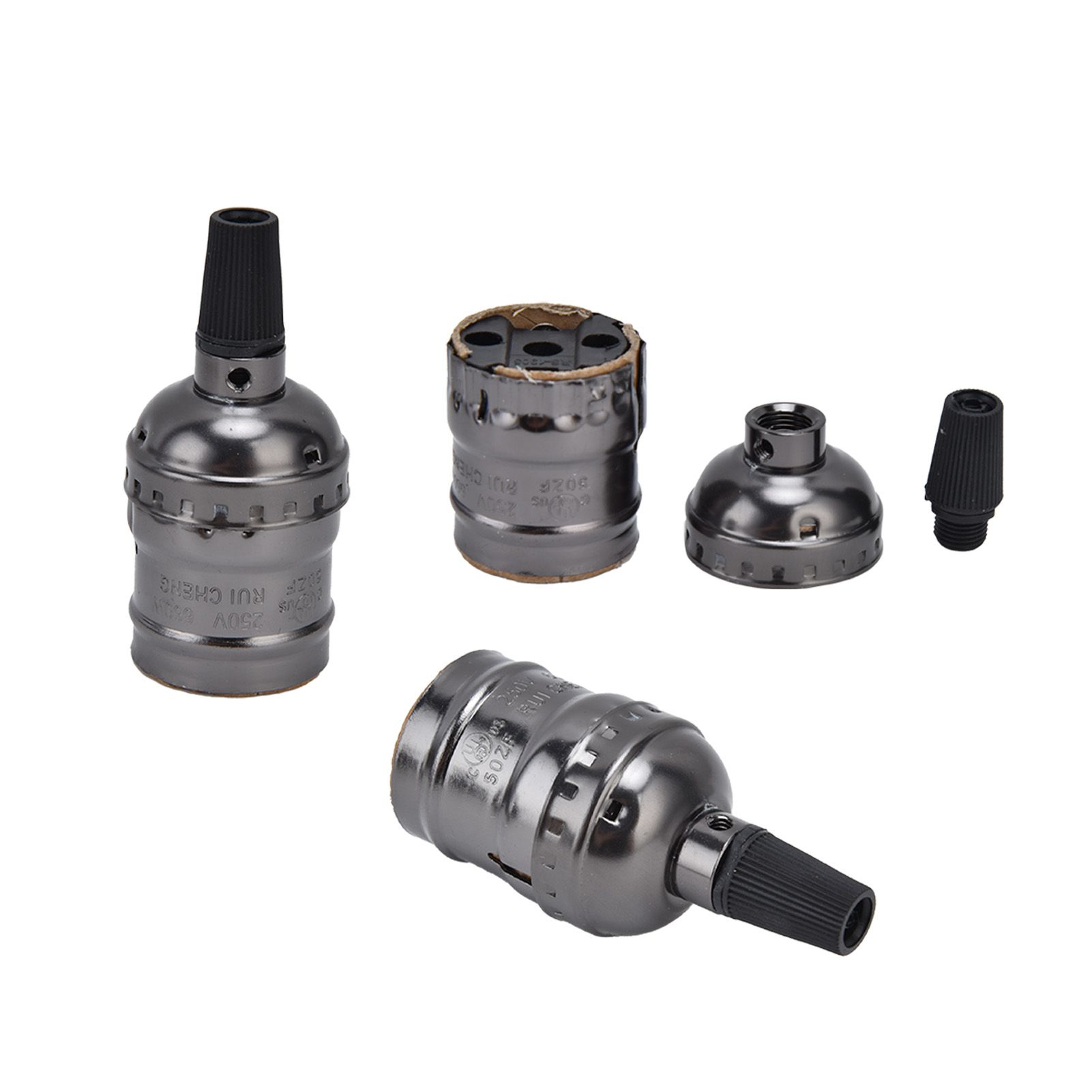 10Pcs Retro Lamp Holder Durable Elegant Aluminum Ceiling Bulb Socket for E26 E27 Bulb - Image 4