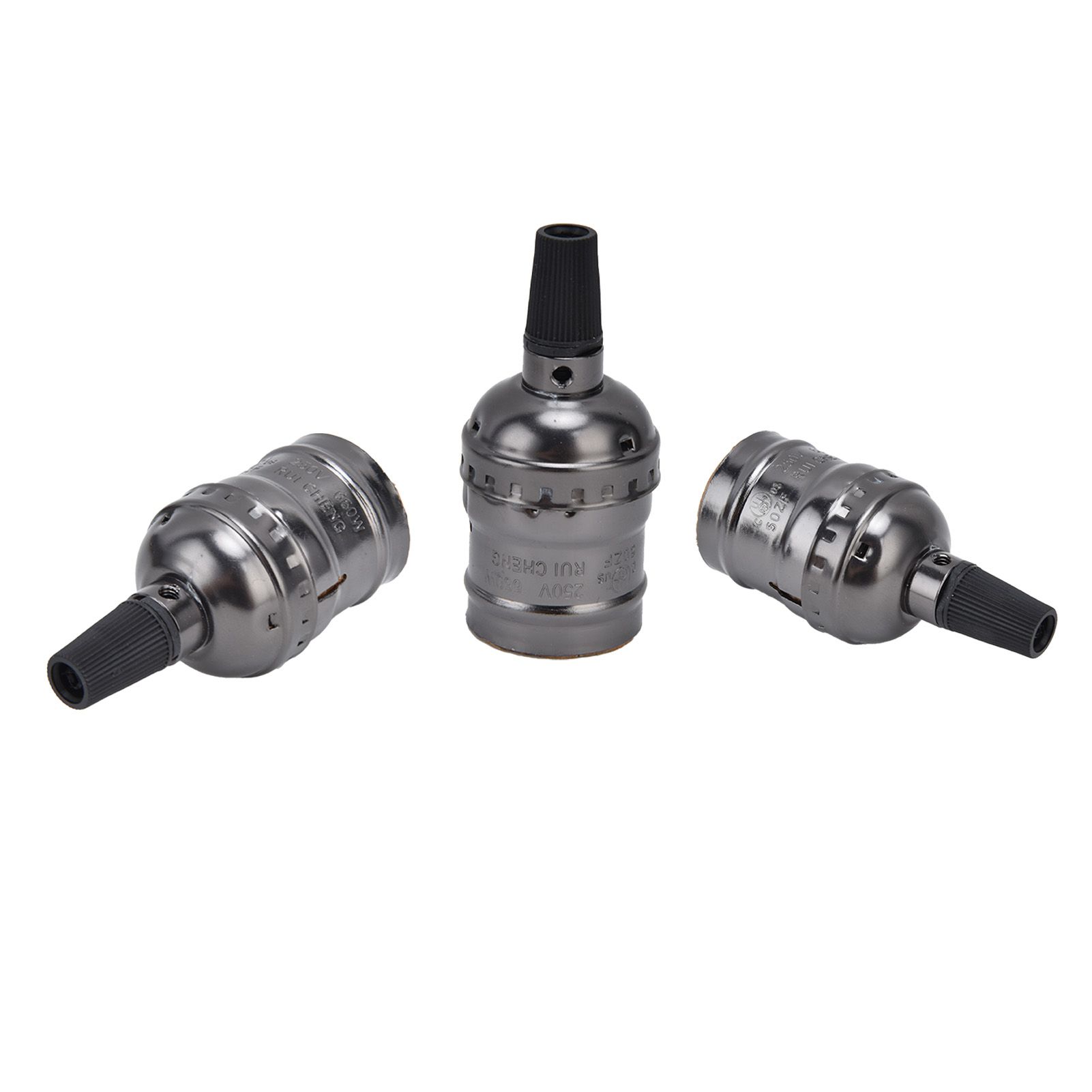 10Pcs Retro Lamp Holder Durable Elegant Aluminum Ceiling Bulb Socket for E26 E27 Bulb - Image 5