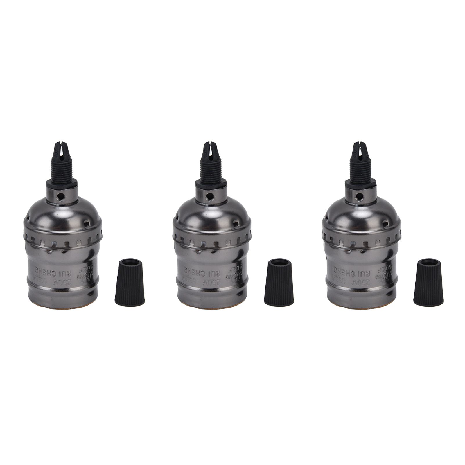 10Pcs Retro Lamp Holder Durable Elegant Aluminum Ceiling Bulb Socket for E26 E27 Bulb - Image 8