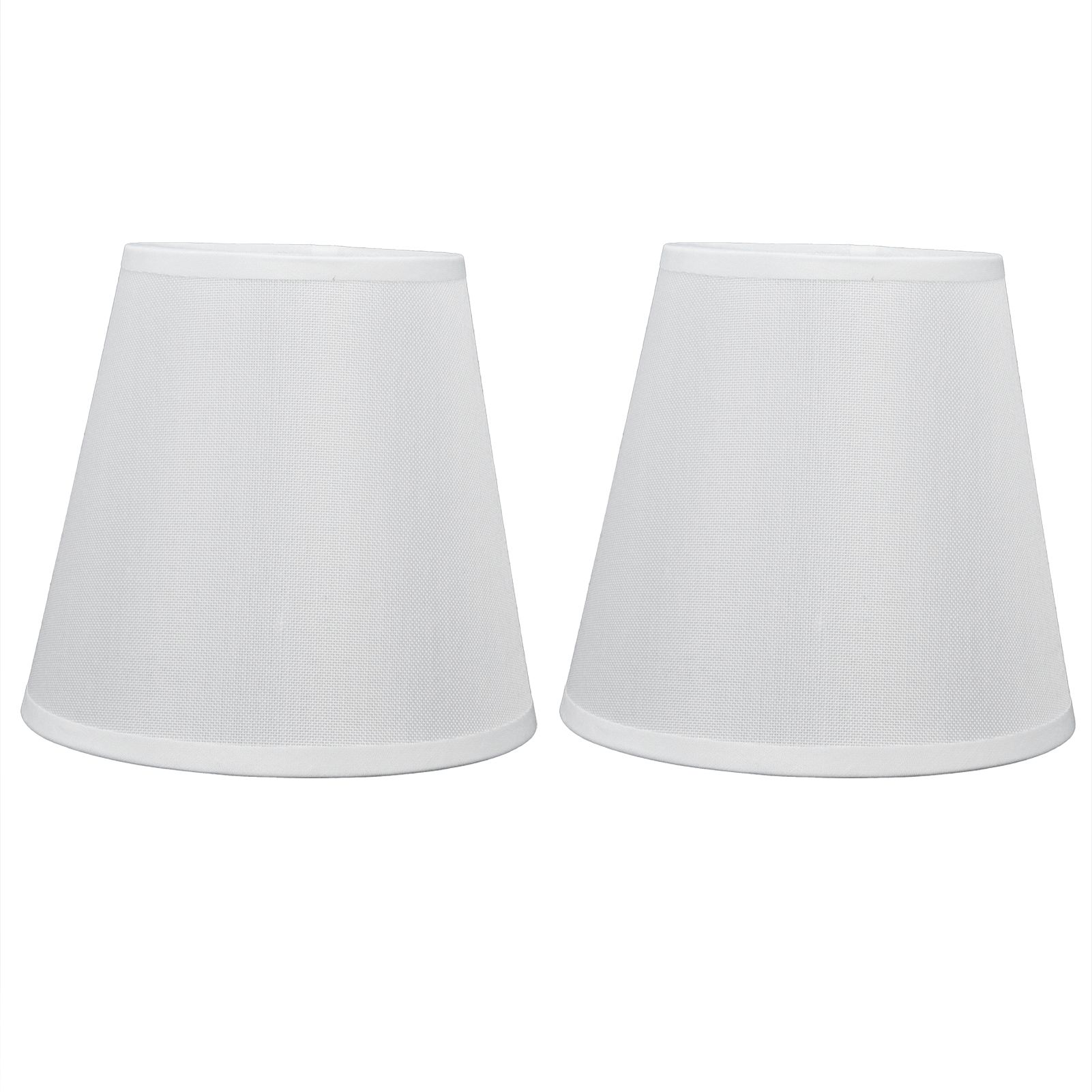 2PCS Fabric Lampshade European Style Clip On Lamp Shade for E14 Screw Chandelier Wall LampPT06 Beige - Image 1