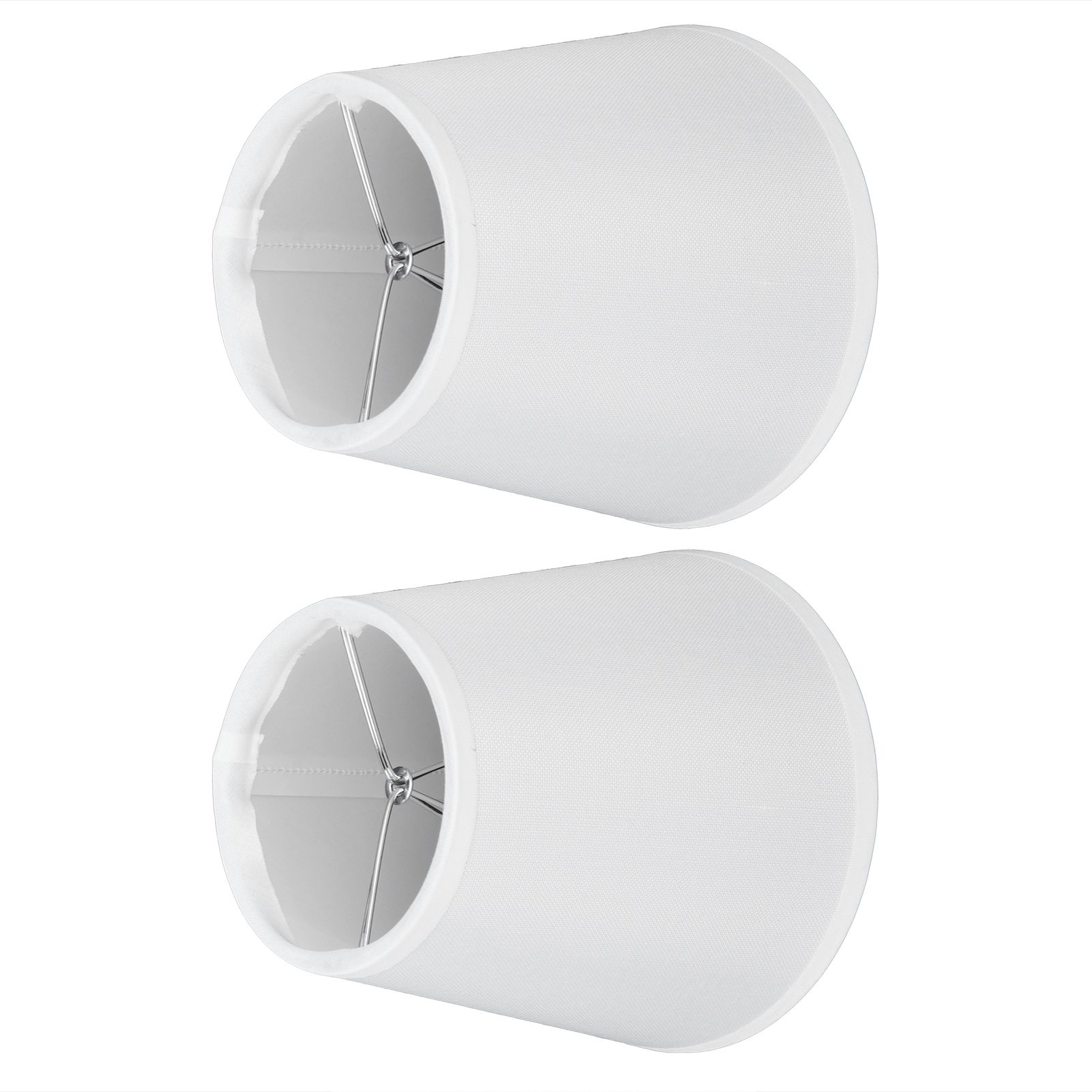 2PCS Fabric Lampshade European Style Clip On Lamp Shade for E14 Screw Chandelier Wall LampPT06 Beige - Image 6