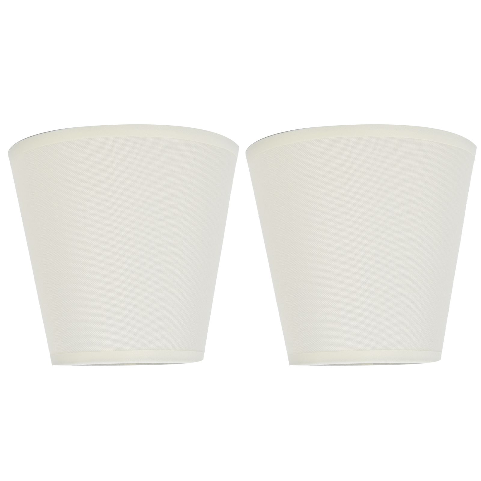 2PCS Fabric Lampshade European Style Clip On Lamp Shade for E14 Screw Chandelier Wall LampPT07 White - Image 2