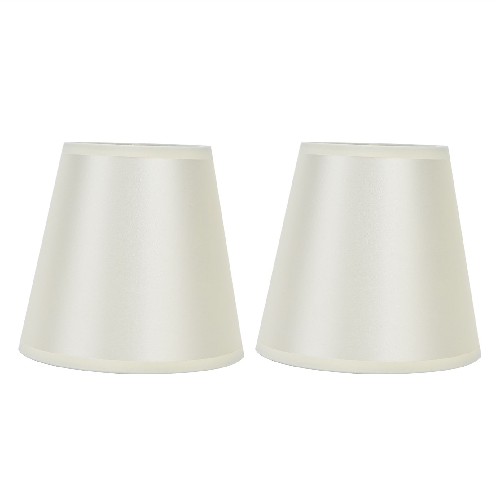 2PCS Modern Fabric Lampshade Clip On Wall Lamp Chandelier Lamp Shade for E14 Screw Table LightPT11 Beige - Image 1