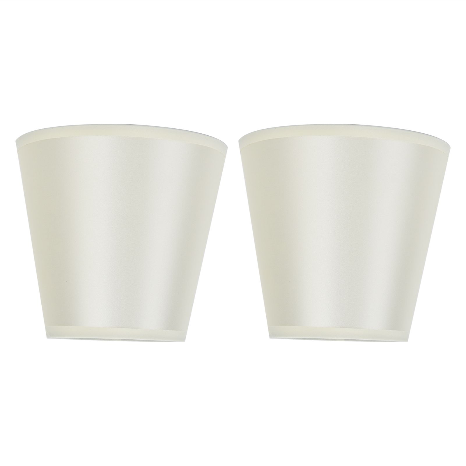 2PCS Modern Fabric Lampshade Clip On Wall Lamp Chandelier Lamp Shade for E14 Screw Table LightPT11 Beige - Image 3