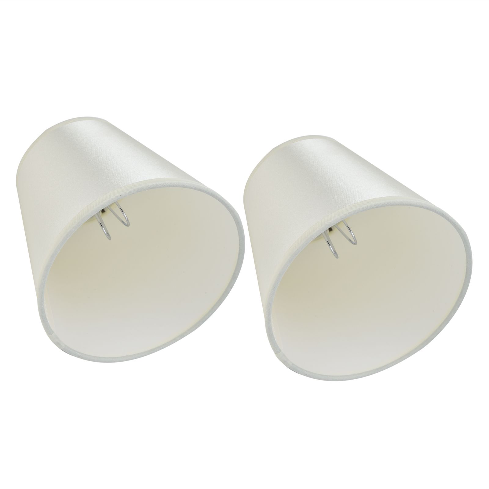 2PCS Modern Fabric Lampshade Clip On Wall Lamp Chandelier Lamp Shade for E14 Screw Table LightPT11 Beige - Image 6