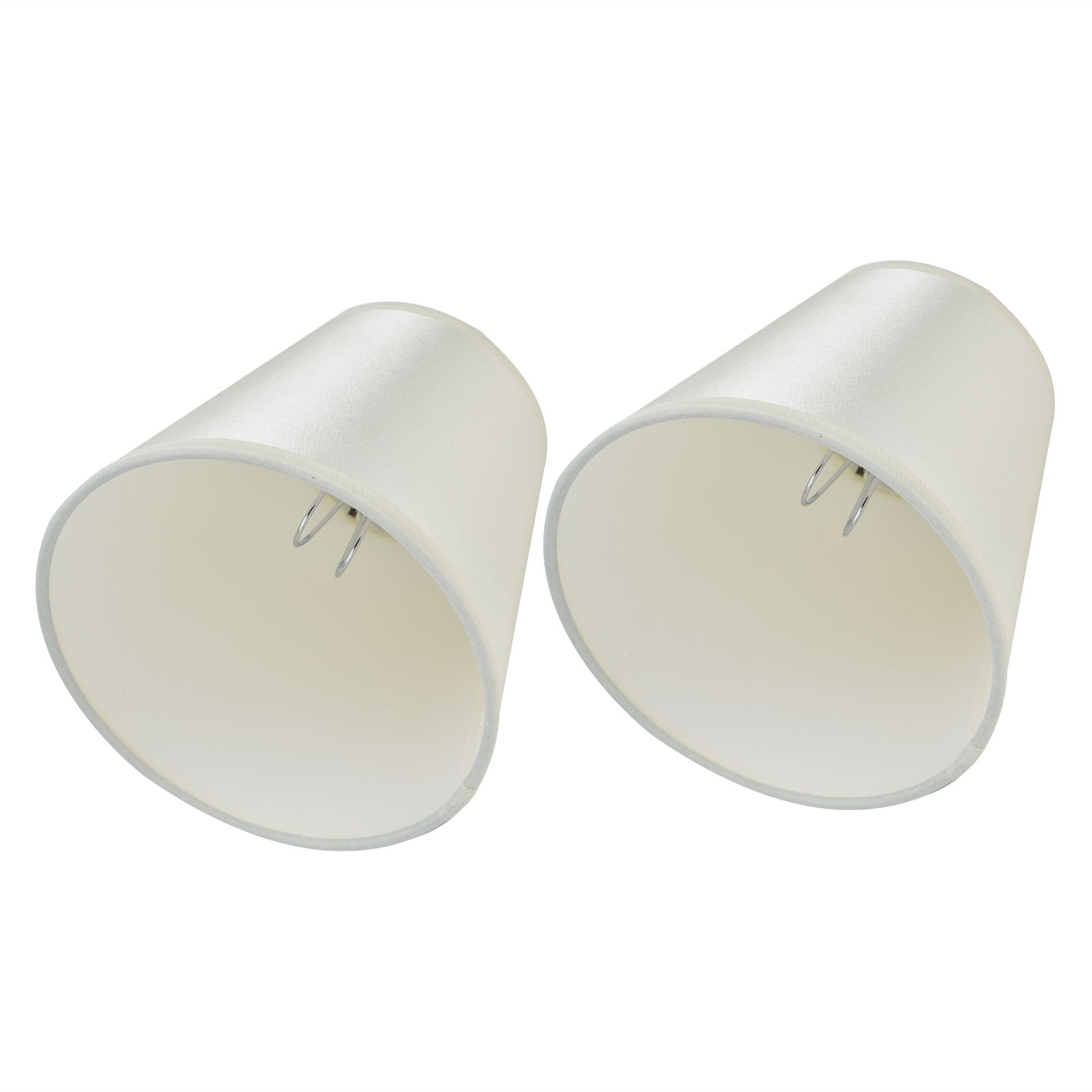 2PCS Modern Fabric Lampshade Clip On Wall Lamp Chandelier Lamp Shade for E14 Screw Table LightPT11 Beige - Image 7
